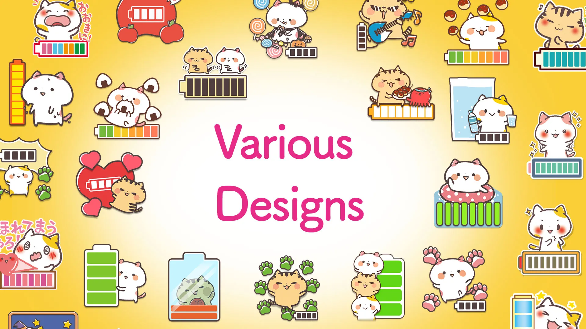 Battery widget Kansai Cats | Indus Appstore | Screenshot