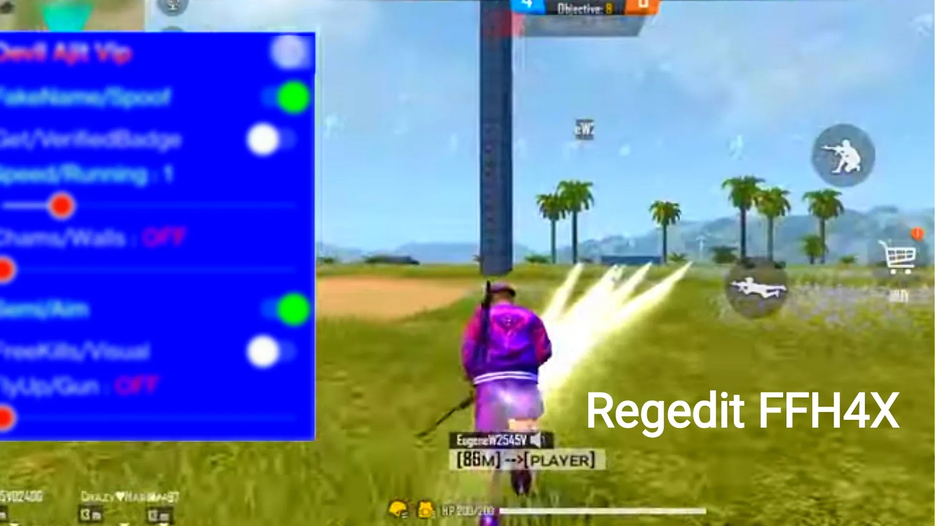 Regedit H4X Mod Menu Fire Ha | Indus Appstore | Screenshot
