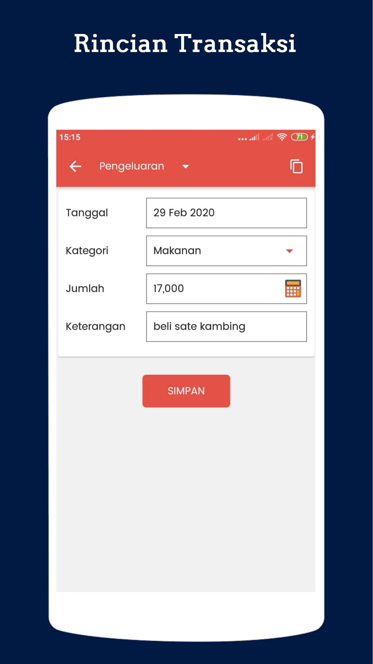 Catatan Keuangan | Indus Appstore | Screenshot