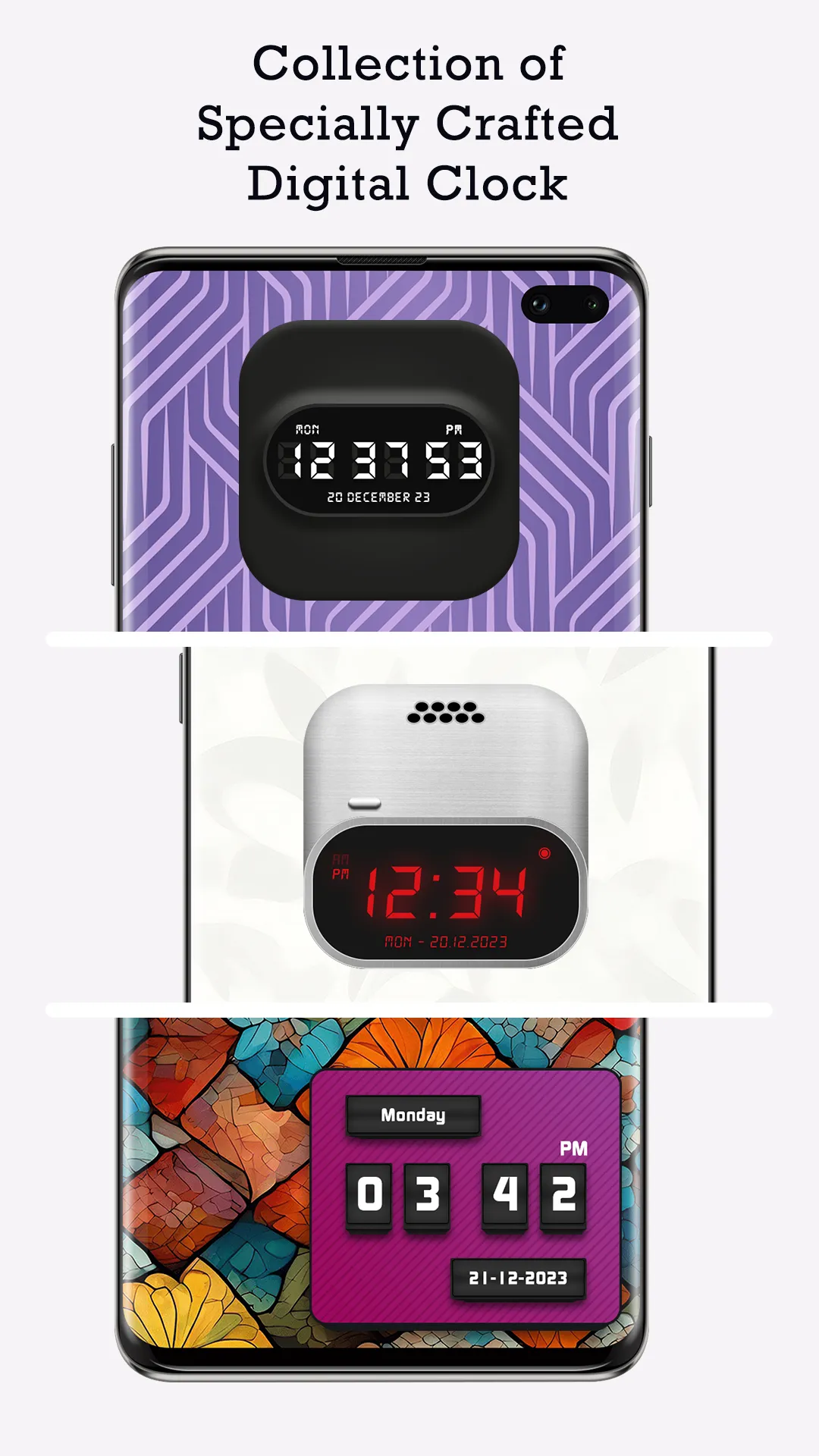 Custom Clock Live Wallpaper | Indus Appstore | Screenshot