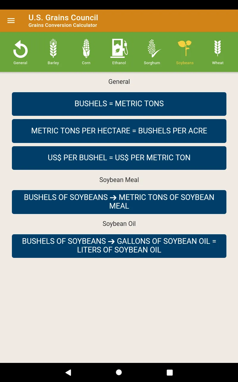 USGC Grains Calculator | Indus Appstore | Screenshot