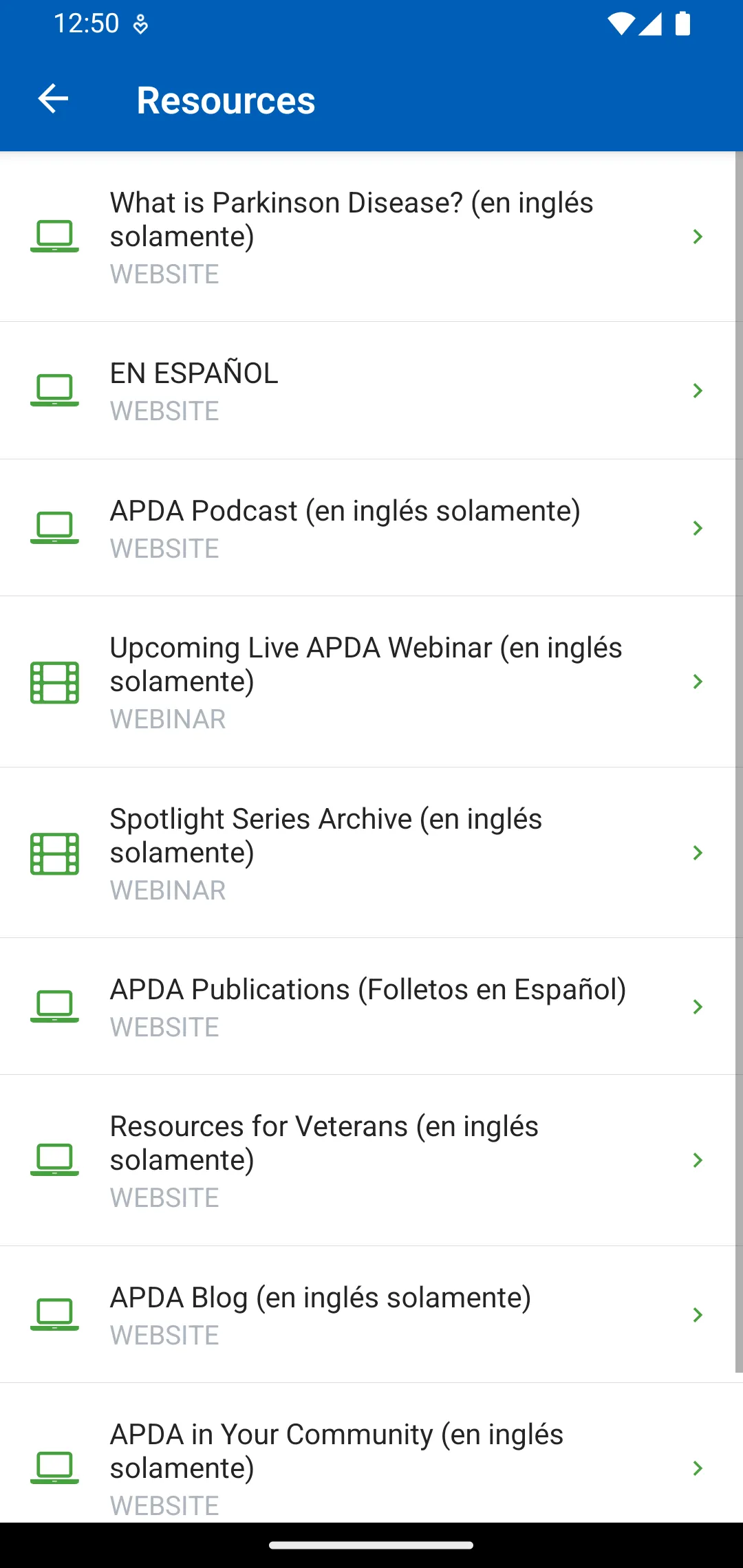 APDA Symptom Tracker | Indus Appstore | Screenshot