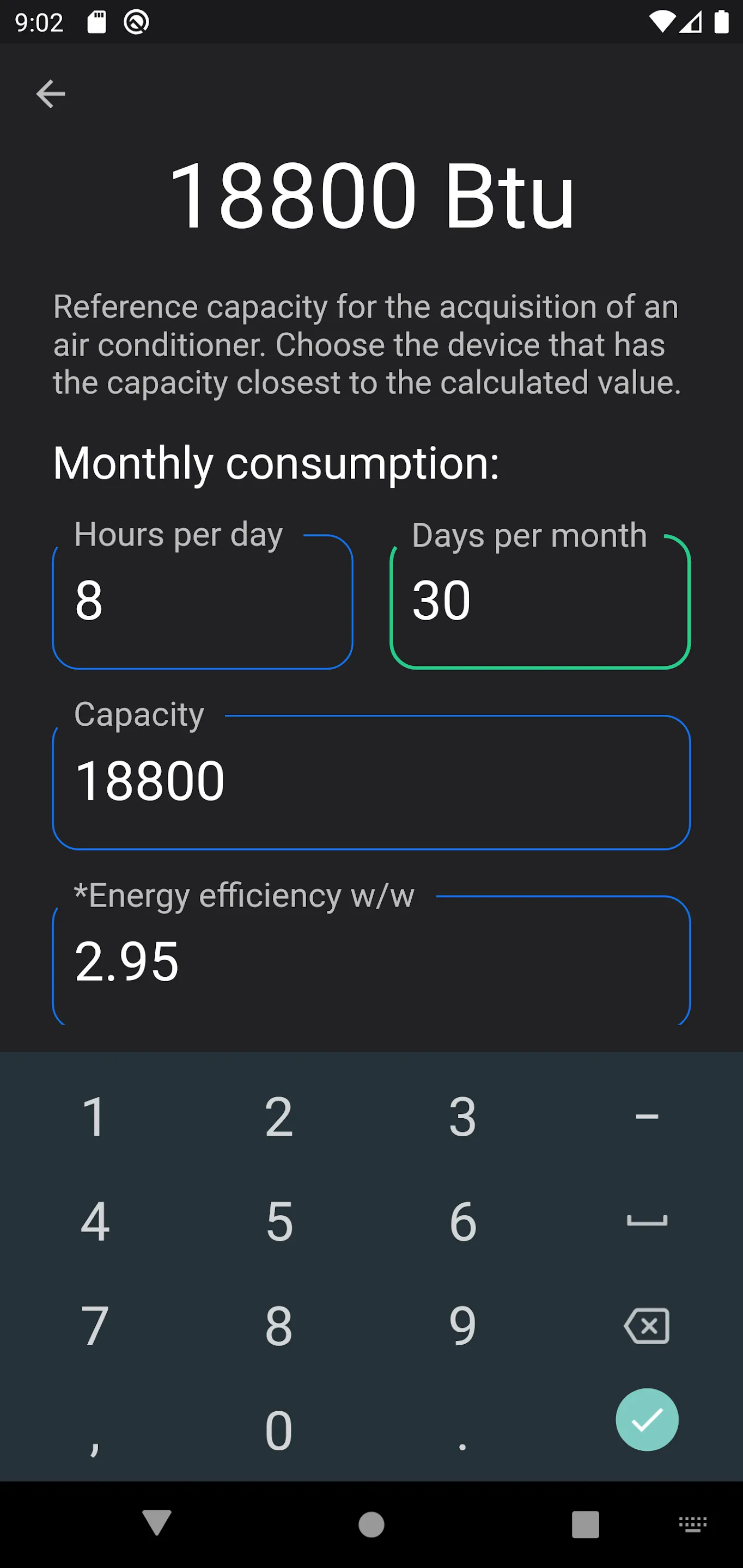 Air Conditioner - Calculator | Indus Appstore | Screenshot