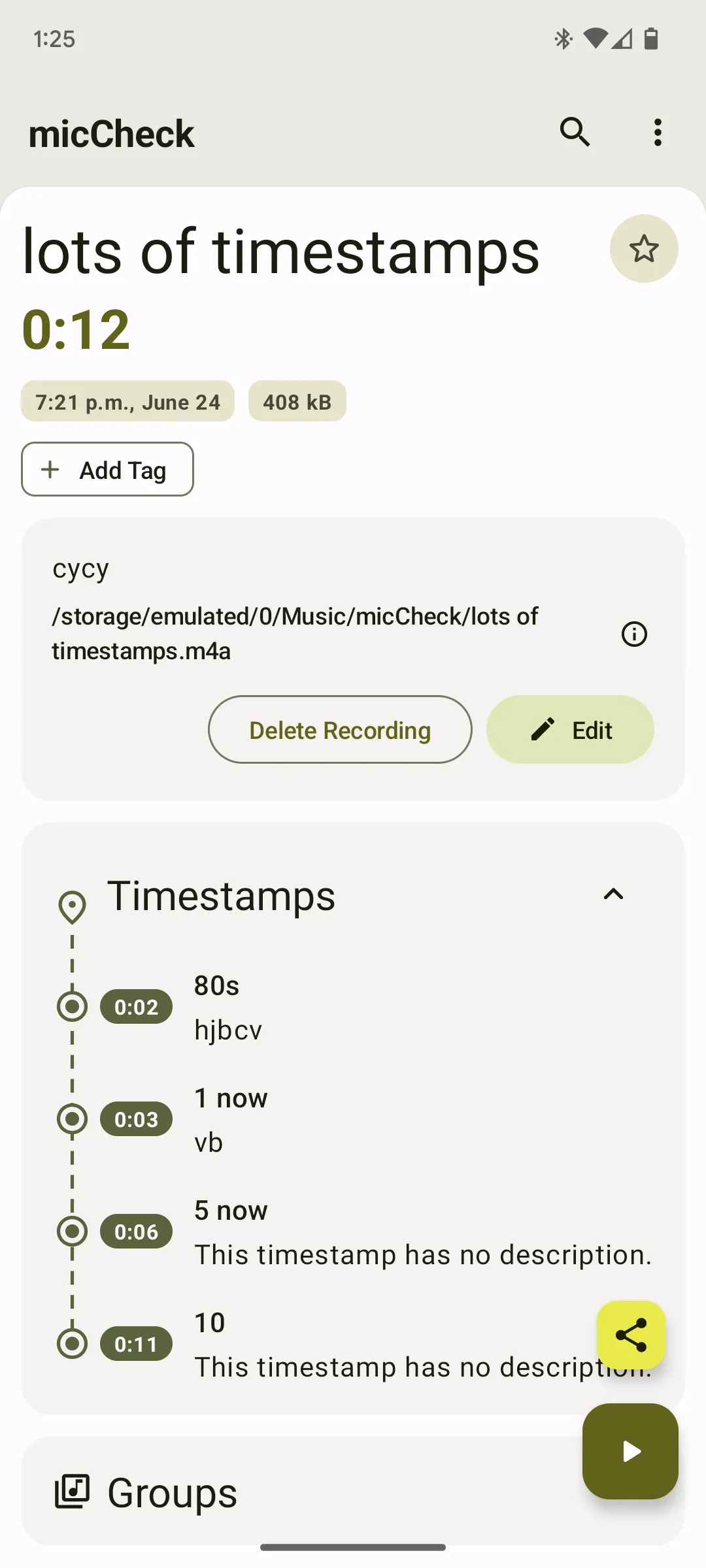 MicCheck - Record and Organize | Indus Appstore | Screenshot