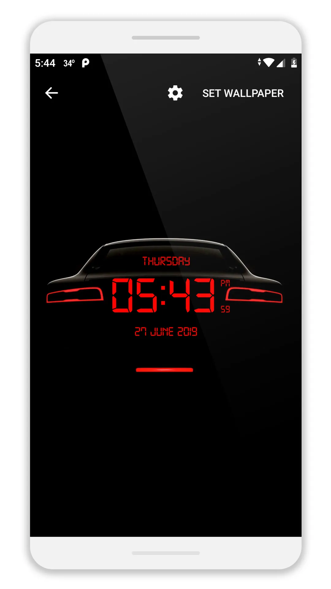 LED Digital Clock Wallpaper | Indus Appstore | Screenshot