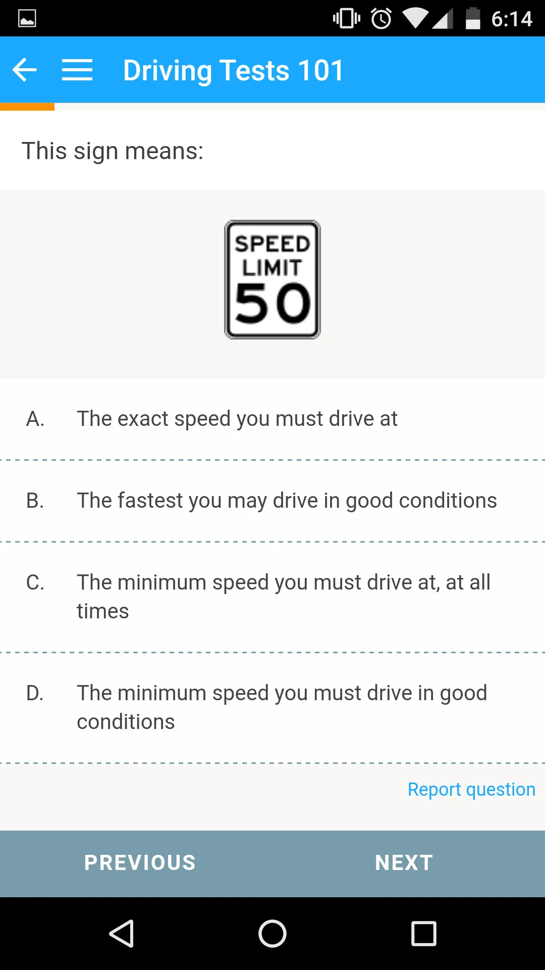 Driving Tests 101 | Indus Appstore | Screenshot