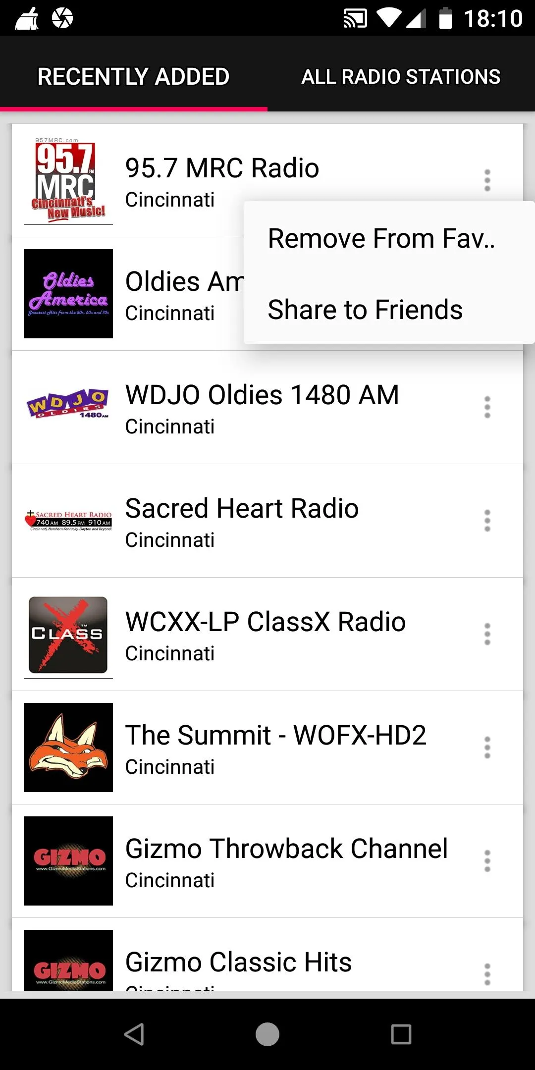 Cincinnati Radio Stations | Indus Appstore | Screenshot