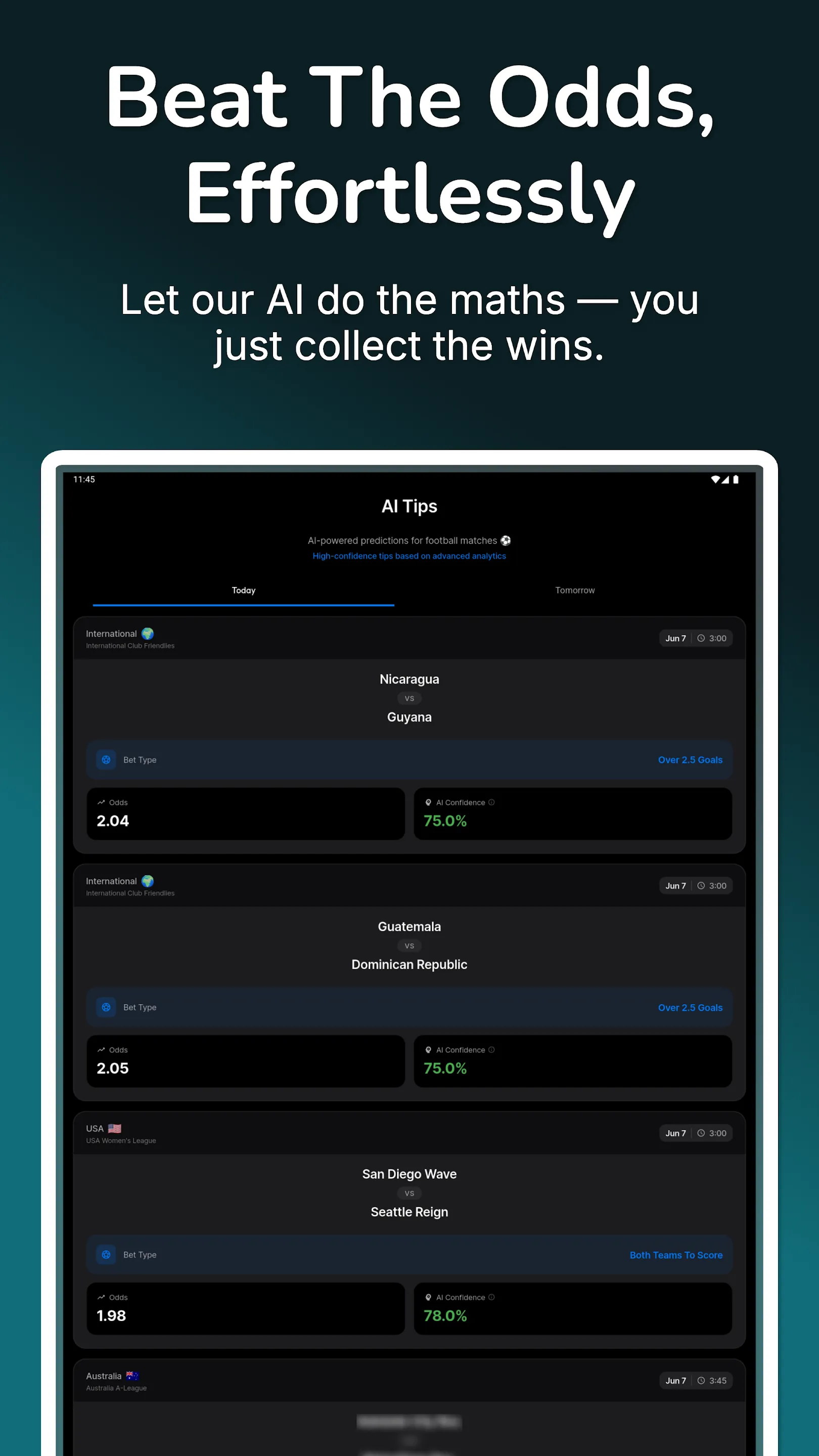 AI Betting Tips - Football | Indus Appstore | Screenshot