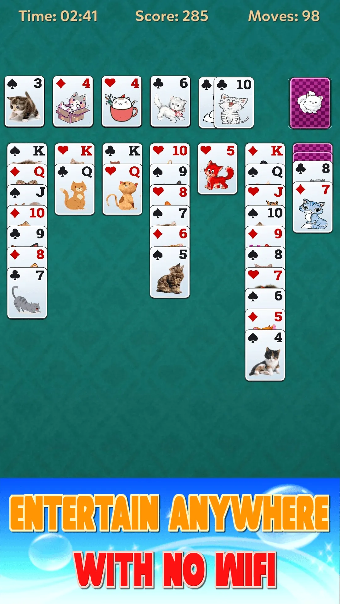 Solitaire Cat offline games | Indus Appstore | Screenshot