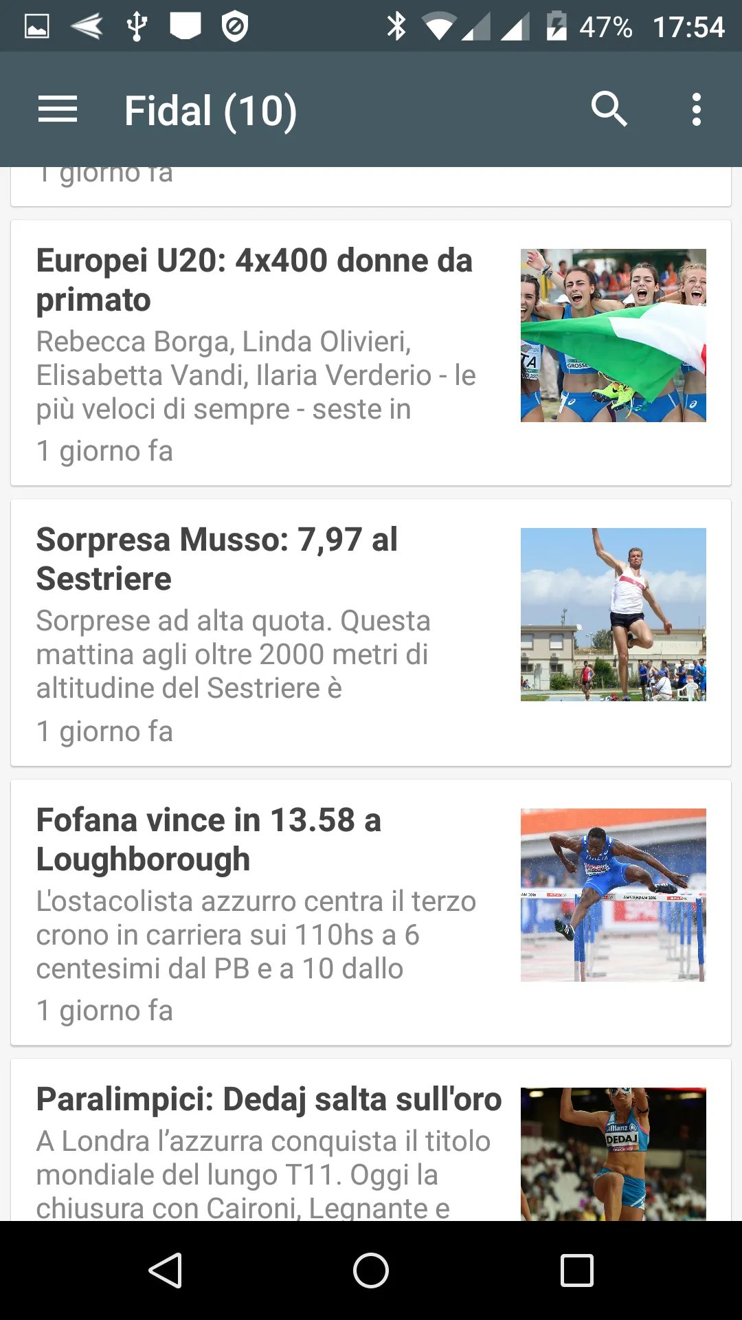 Atletica Leggera Notizie | Indus Appstore | Screenshot