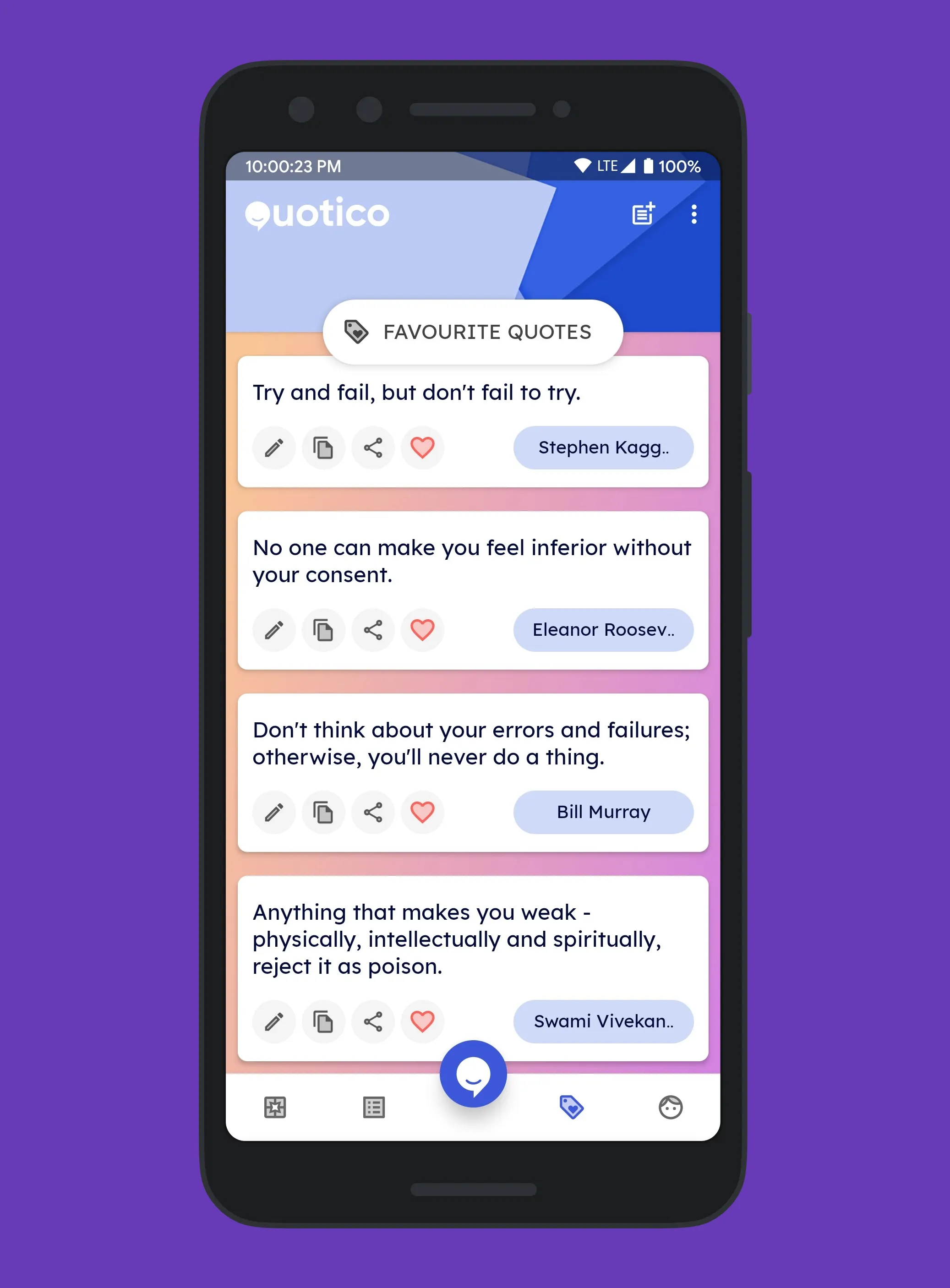 Quotico - Create Quotes, Poetr | Indus Appstore | Screenshot