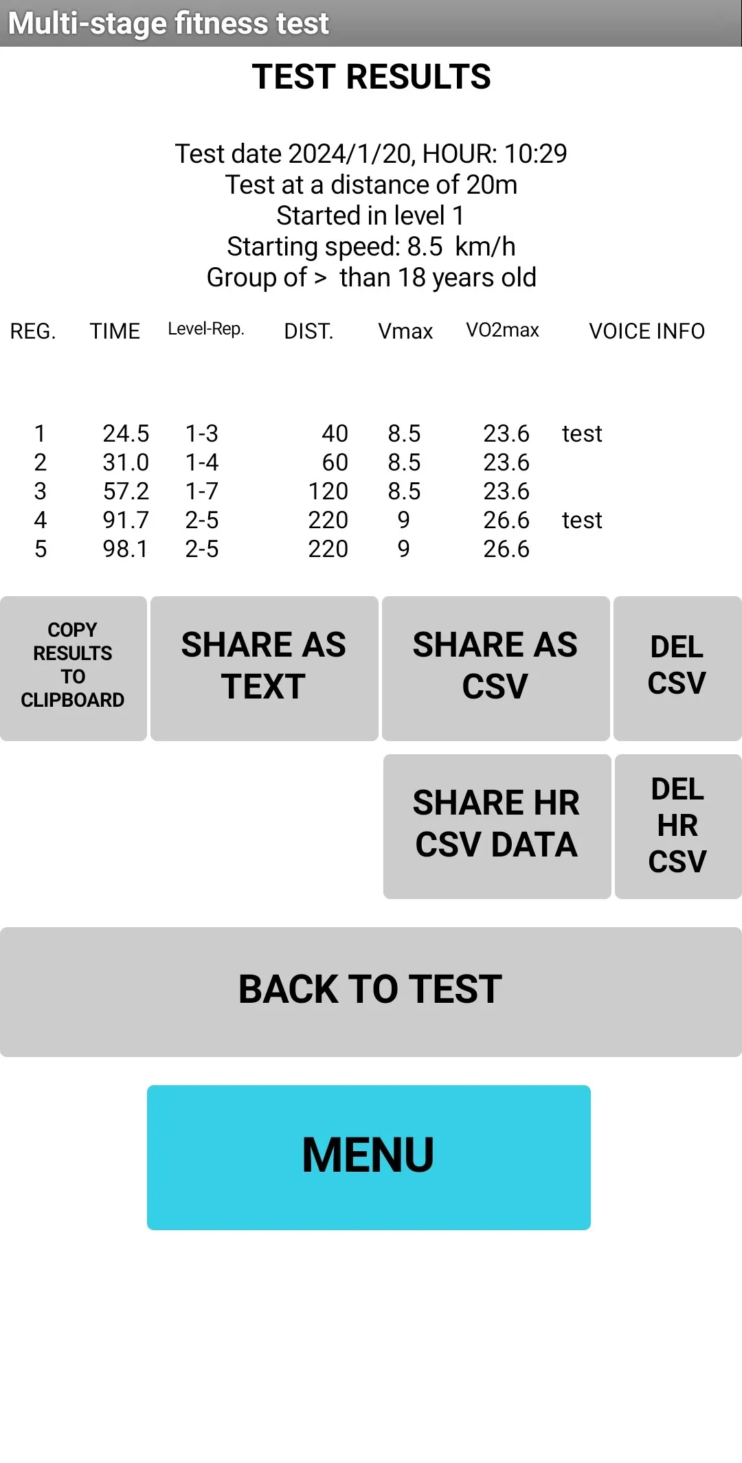 Beep Test Leger Running | Indus Appstore | Screenshot