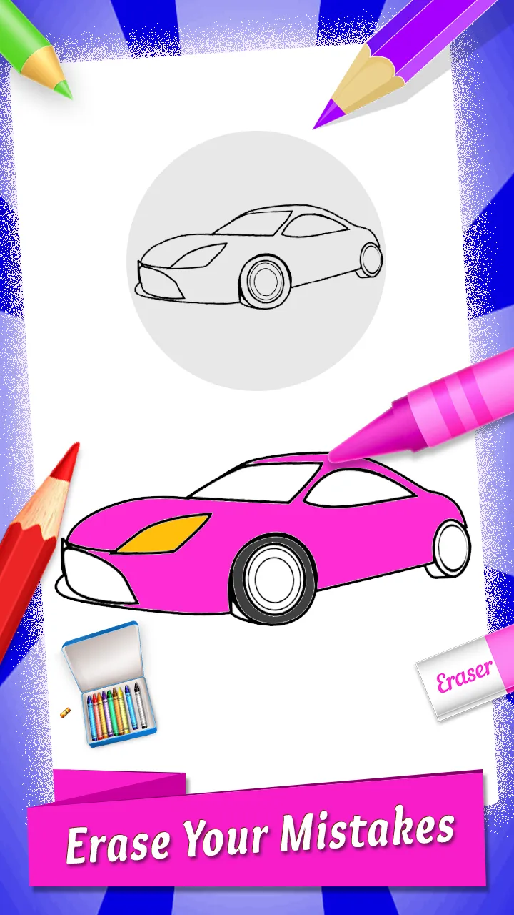 Cars Coloring & Drawing Book | Indus Appstore | Screenshot