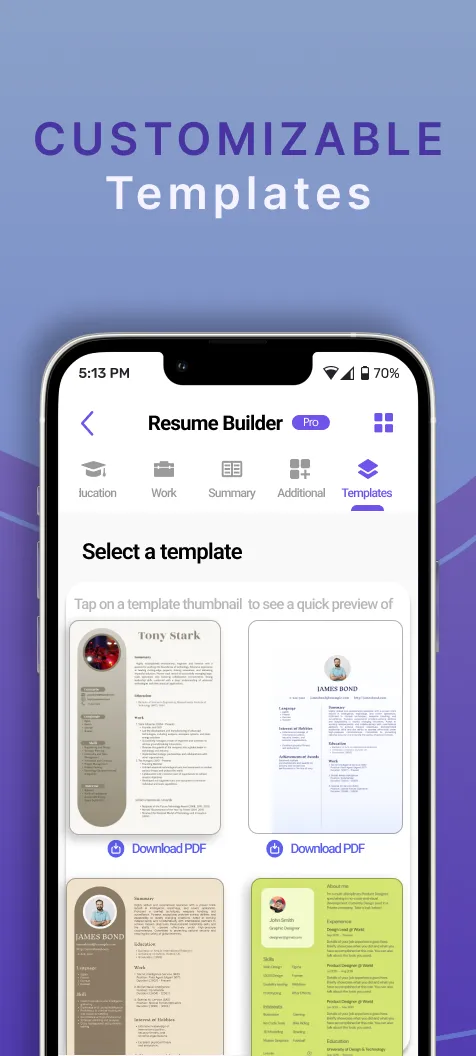 Resume Builder - PDF Creator | Indus Appstore | Screenshot