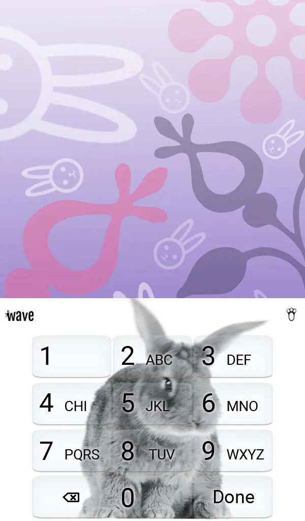 Cute Bunny Wallpaper Theme | Indus Appstore | Screenshot