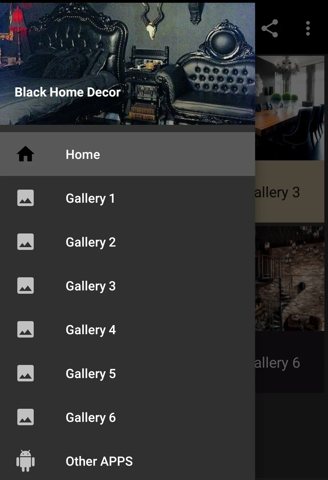 Dark Home Decor | Indus Appstore | Screenshot