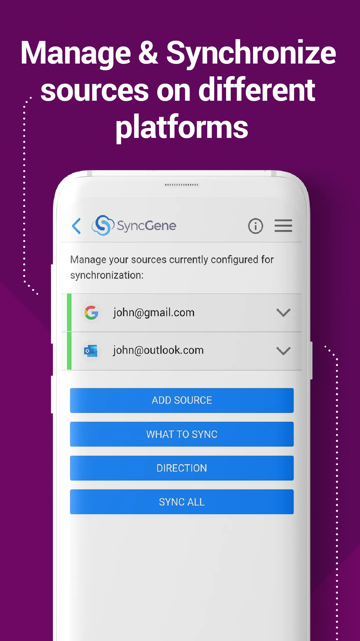 SyncGene Contact Calendar Sync | Indus Appstore | Screenshot