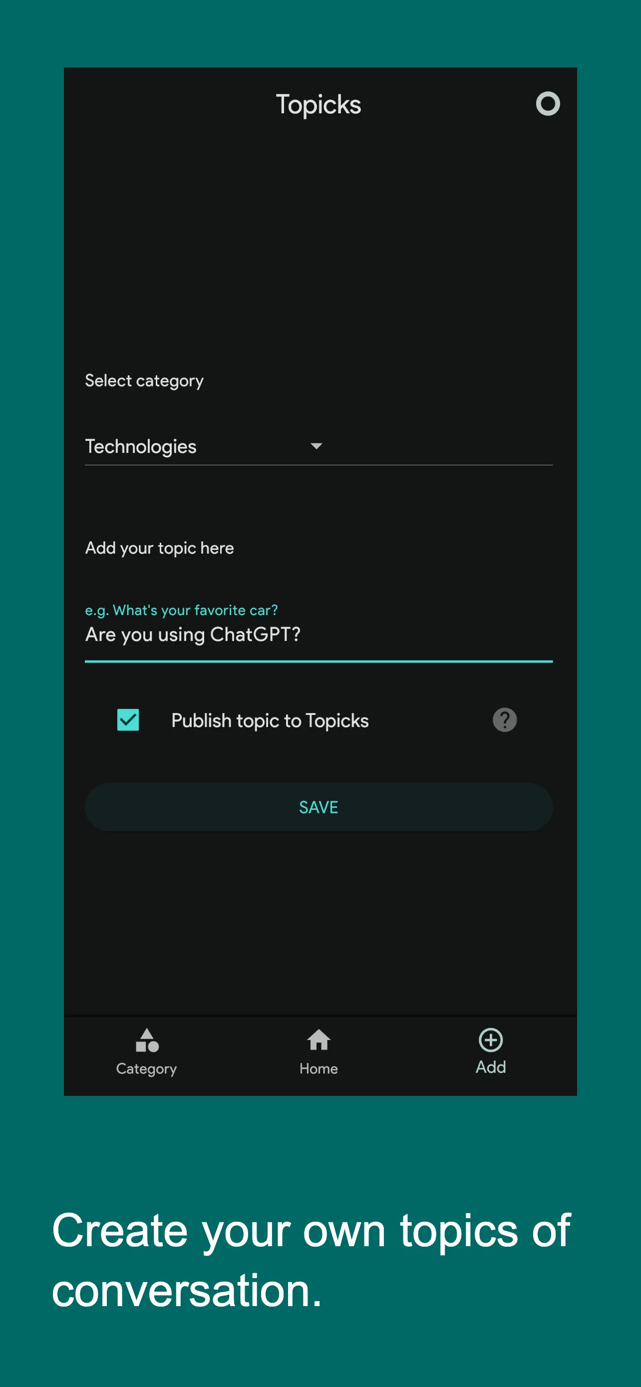 Topicks - conversation starter | Indus Appstore | Screenshot