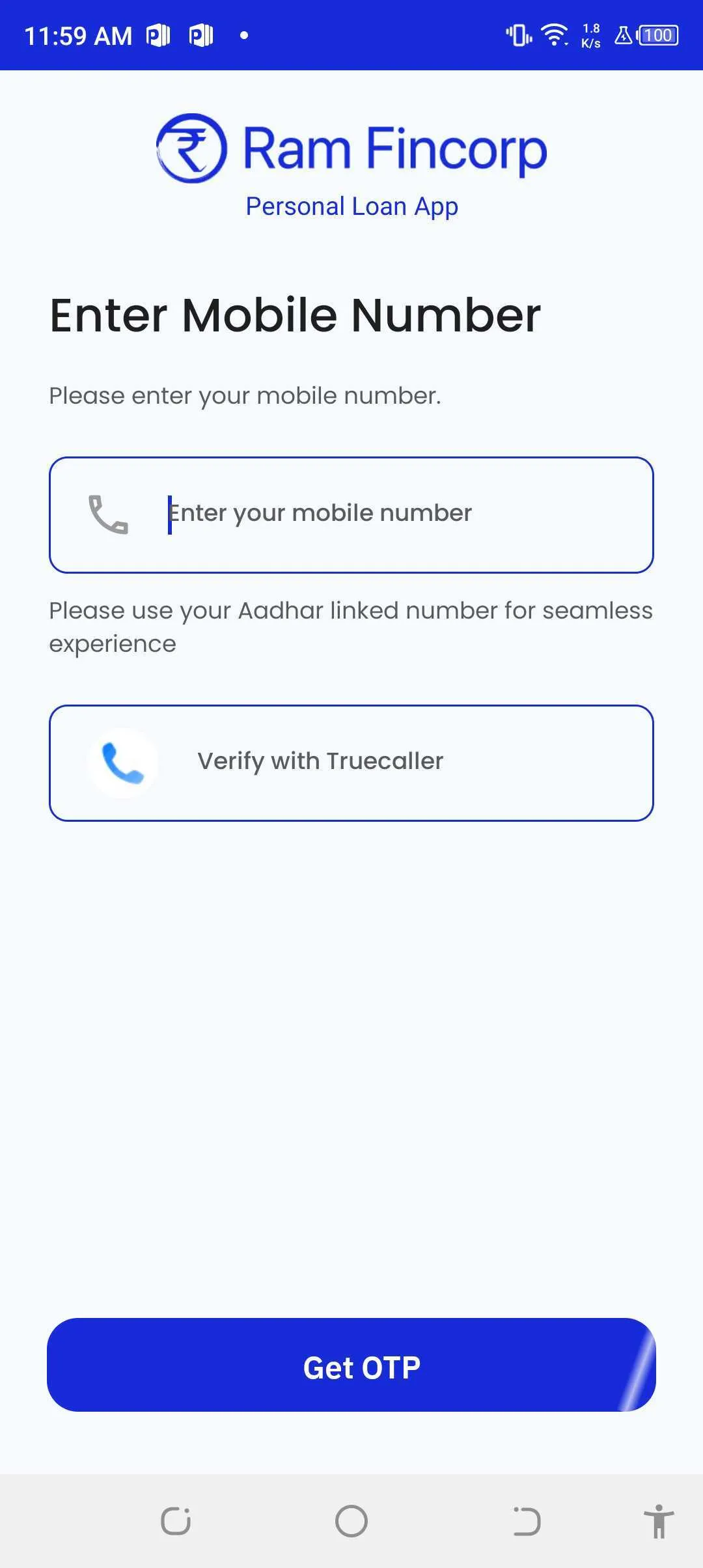 Ram Fincorp: Personal Loan App | Indus Appstore | Screenshot