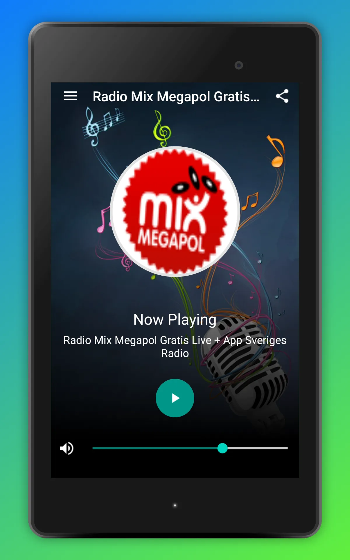 Mix Megapol Radio Sverige App | Indus Appstore | Screenshot