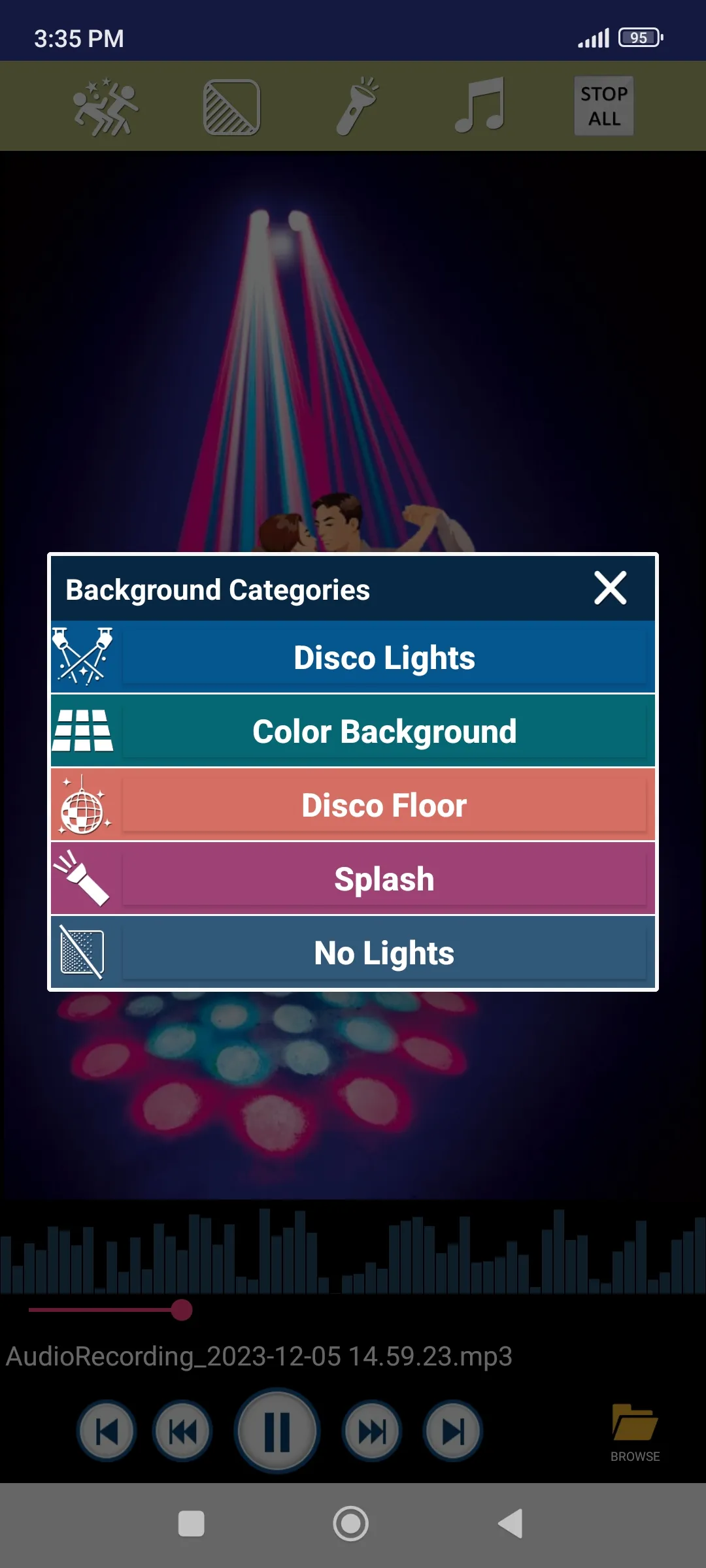 Party Dance Lights Music Flash | Indus Appstore | Screenshot