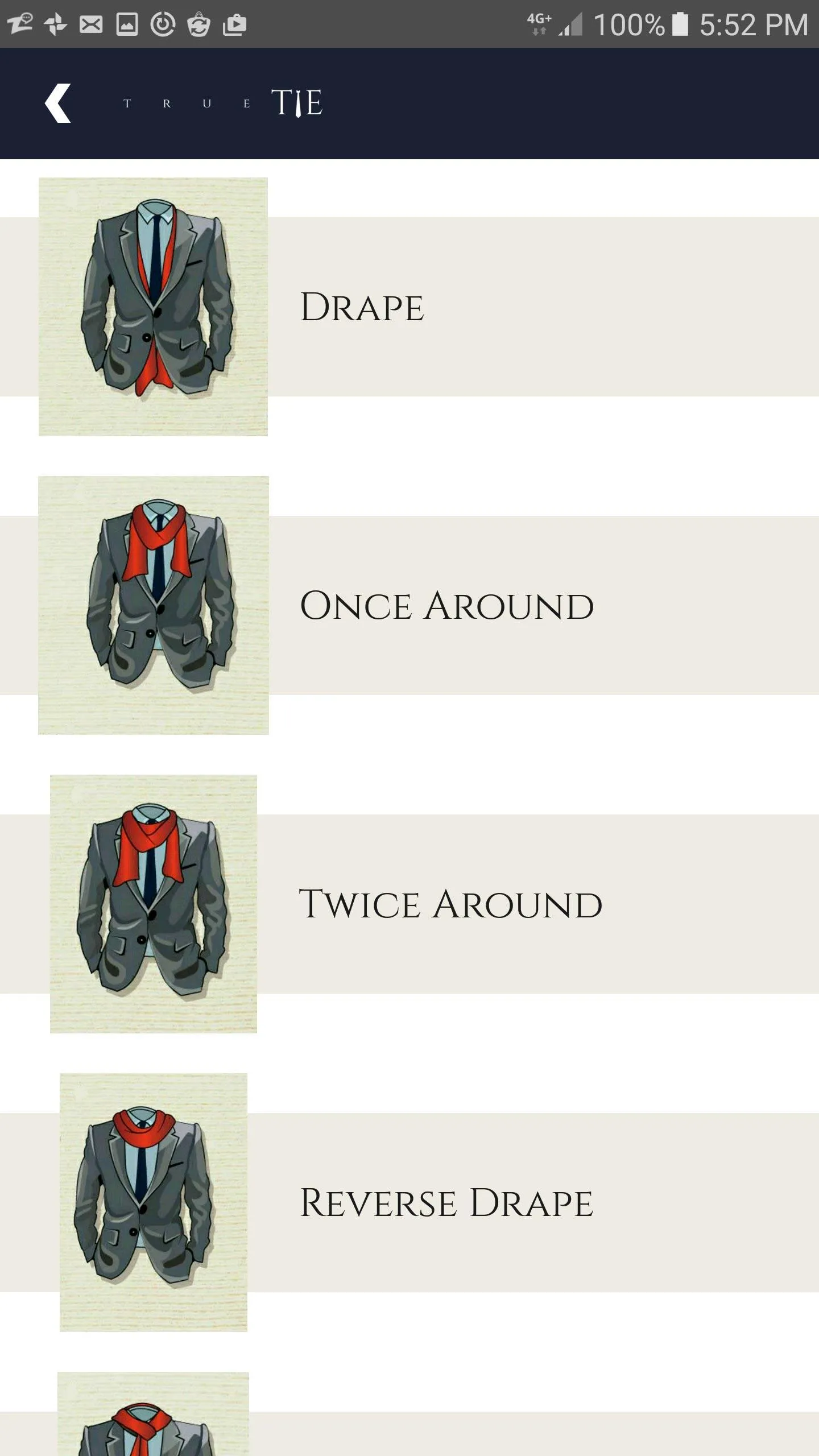 How To Tie A Tie Knot - True T | Indus Appstore | Screenshot