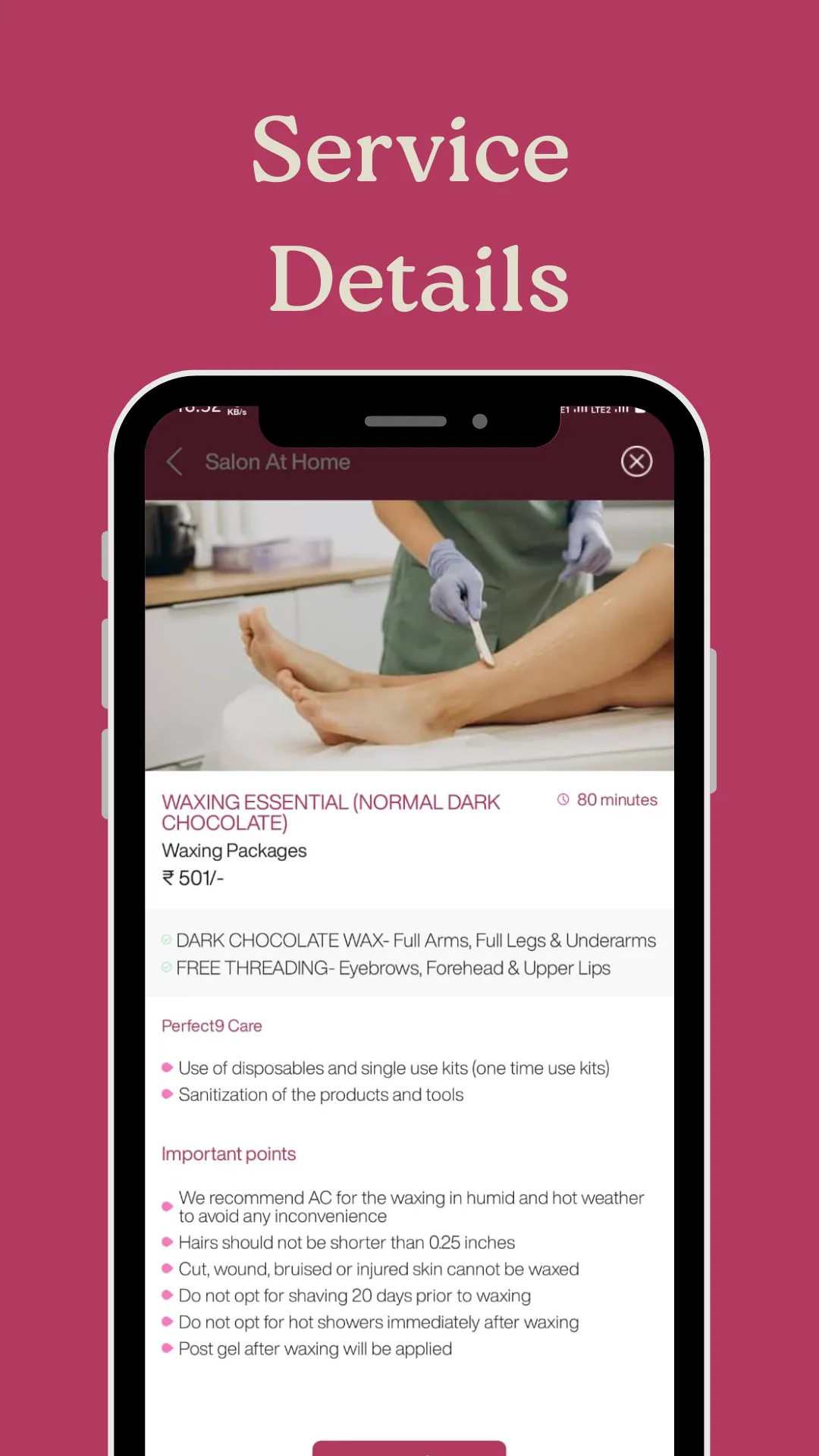 Perfect9 - Salon At Home | Indus Appstore | Screenshot