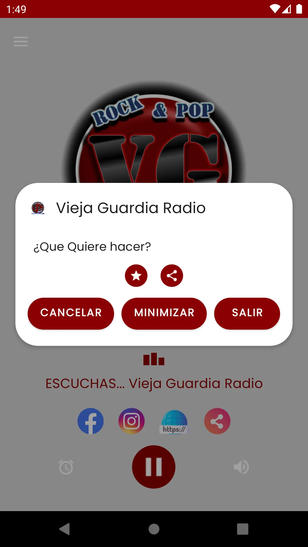 Vieja Guardia Radio | Indus Appstore | Screenshot