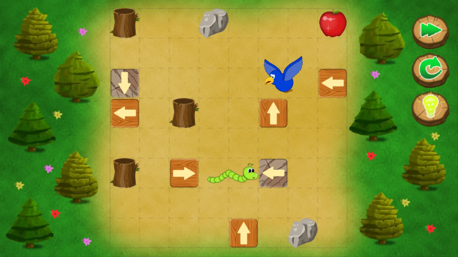 Worm logic puzzle | Indus Appstore | Screenshot