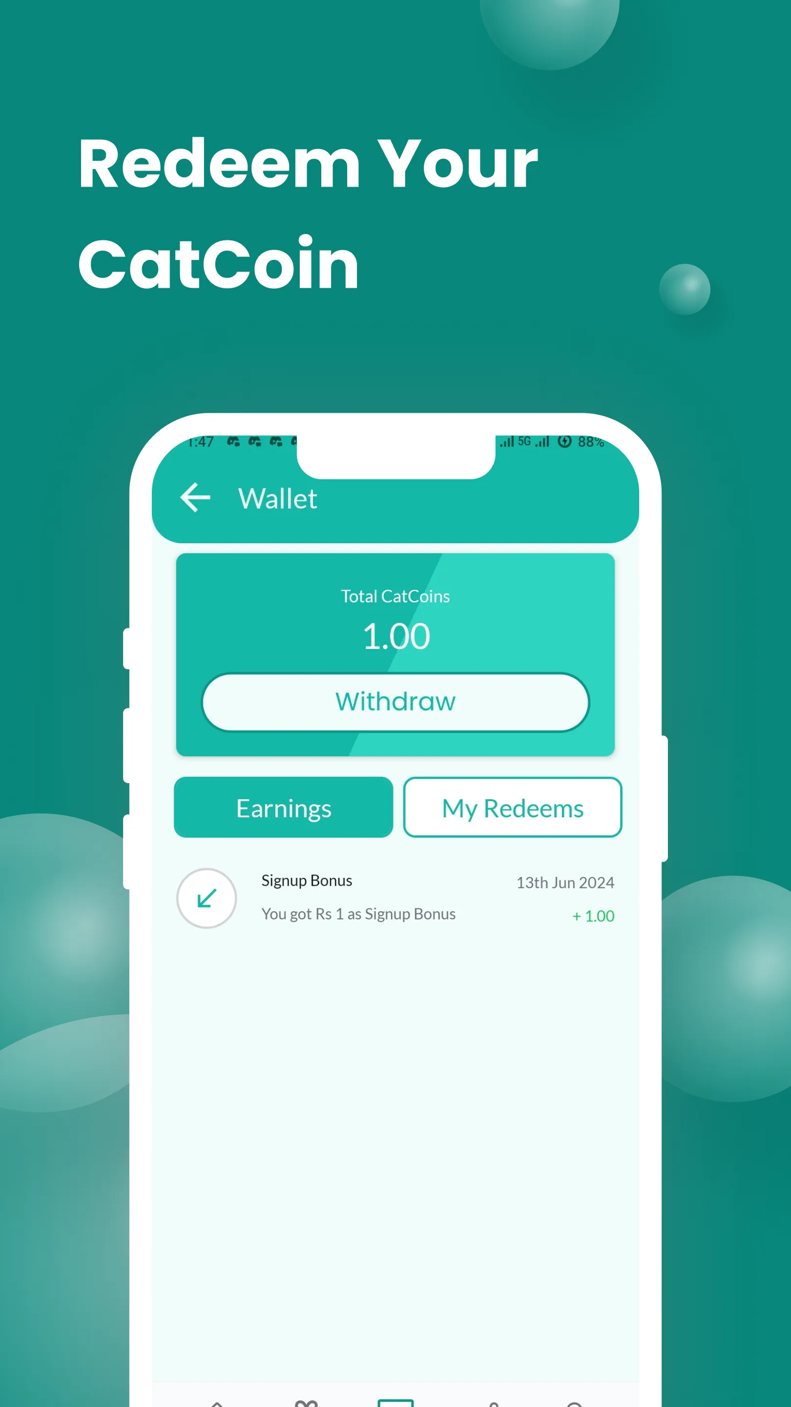 Catcash - Earn Instant Rewards | Indus Appstore | Screenshot