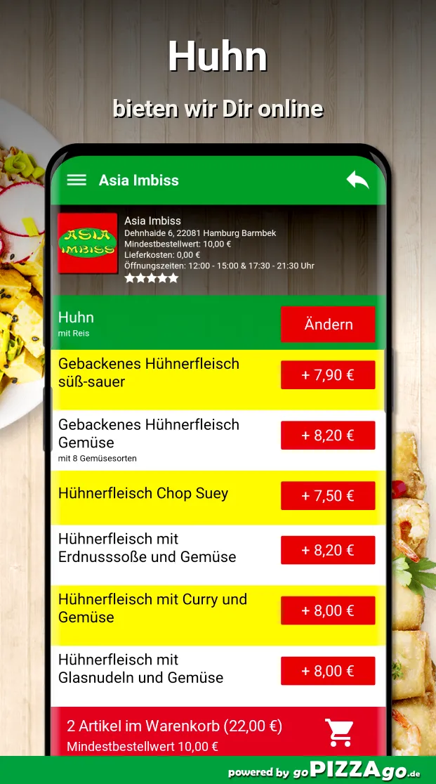 Asia Imbiss Hamburg Barmbek | Indus Appstore | Screenshot