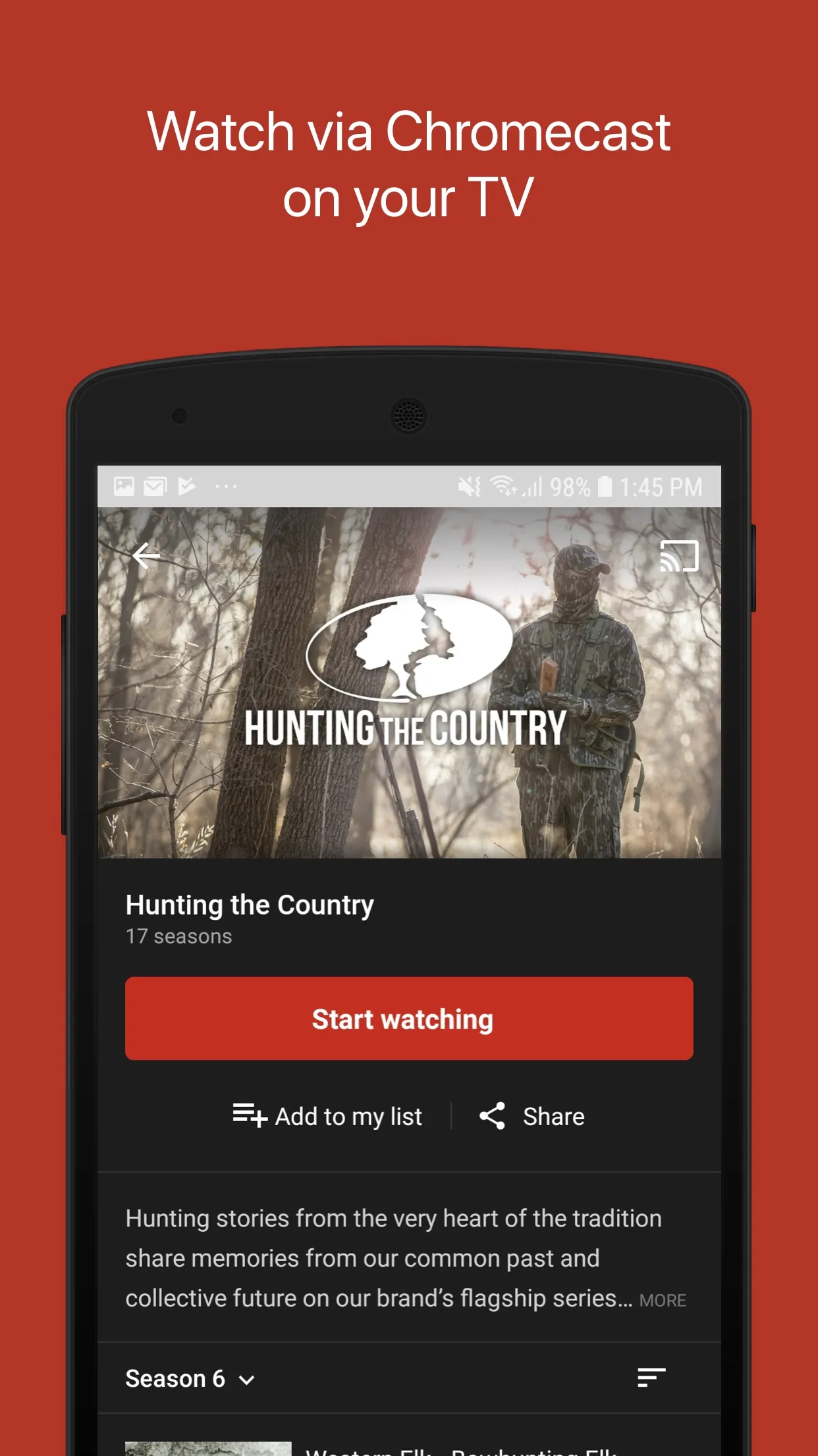 Mossy Oak Go: Outdoor TV | Indus Appstore | Screenshot