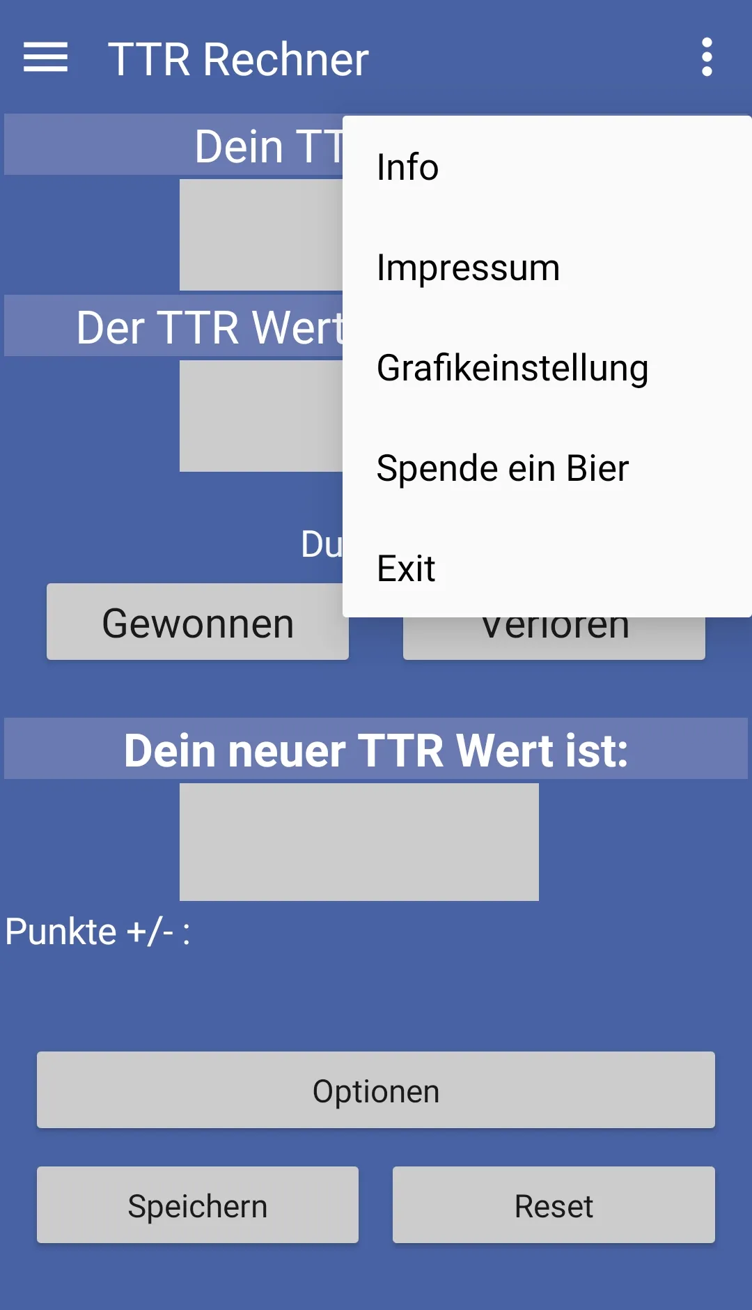 TTR Rechner | Indus Appstore | Screenshot