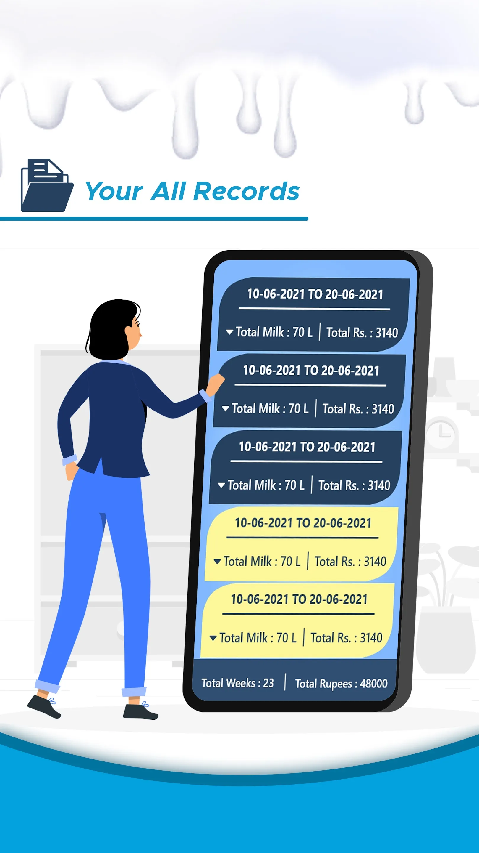 Dudh Dairy Hisab Dayri | Indus Appstore | Screenshot