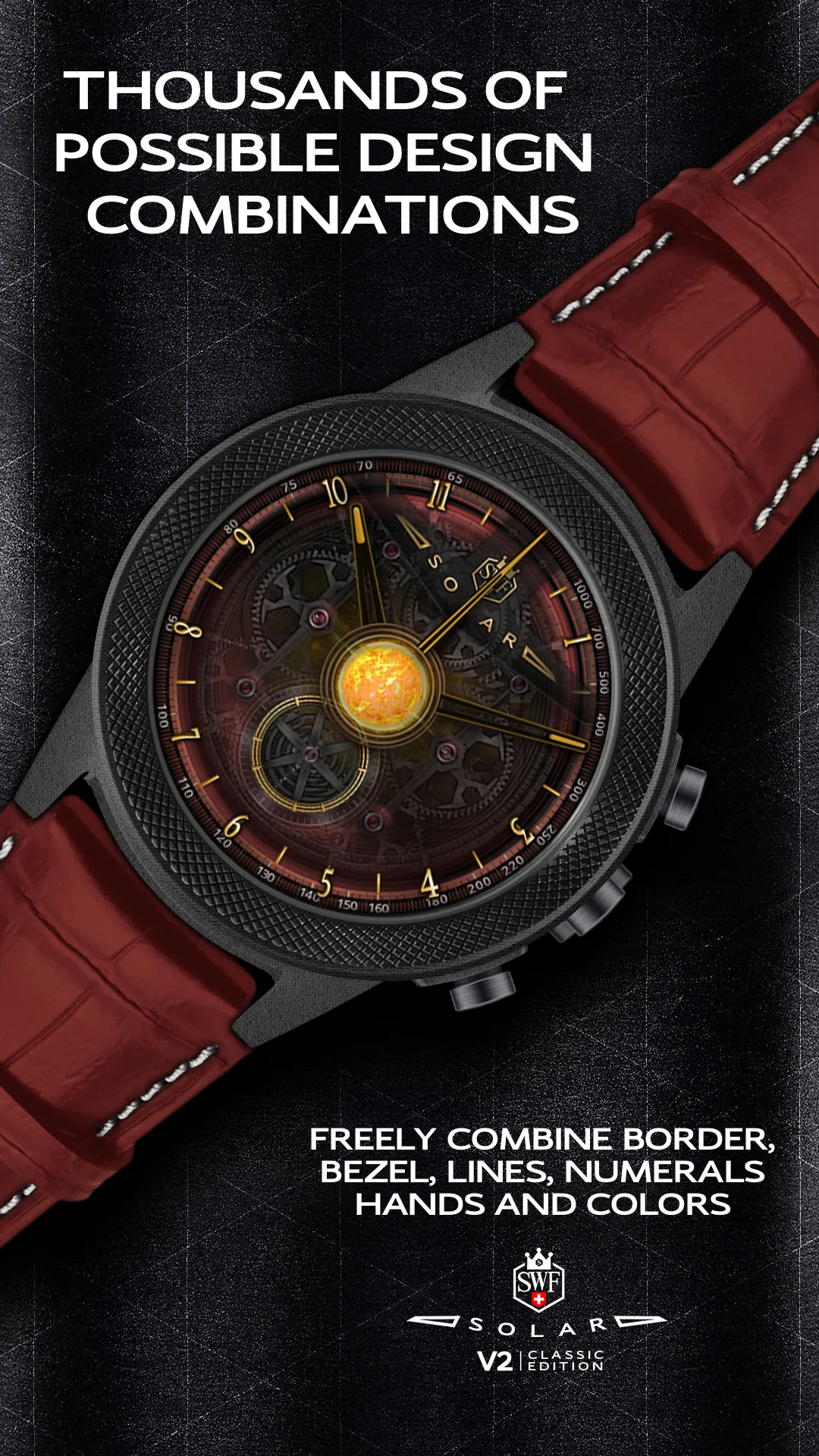 SWF Solar Analog Watch Face | Indus Appstore | Screenshot