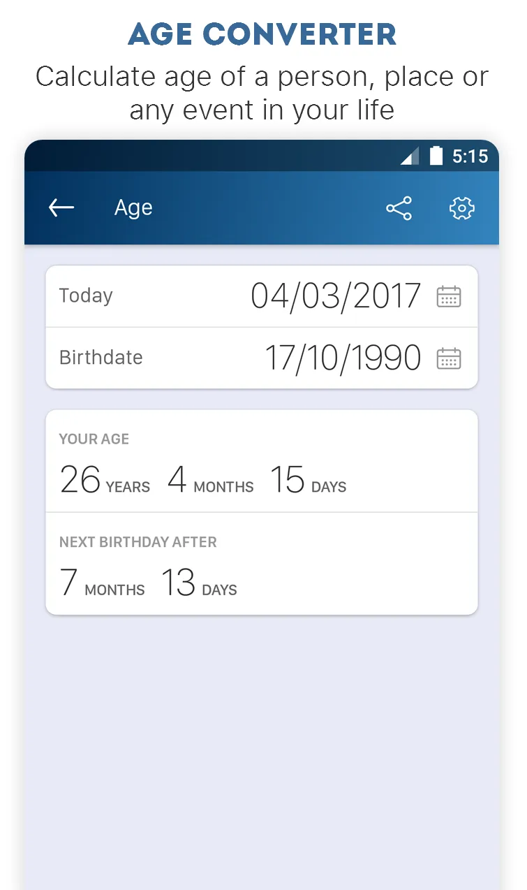 Unit, Age, Time Zone Converter | Indus Appstore | Screenshot