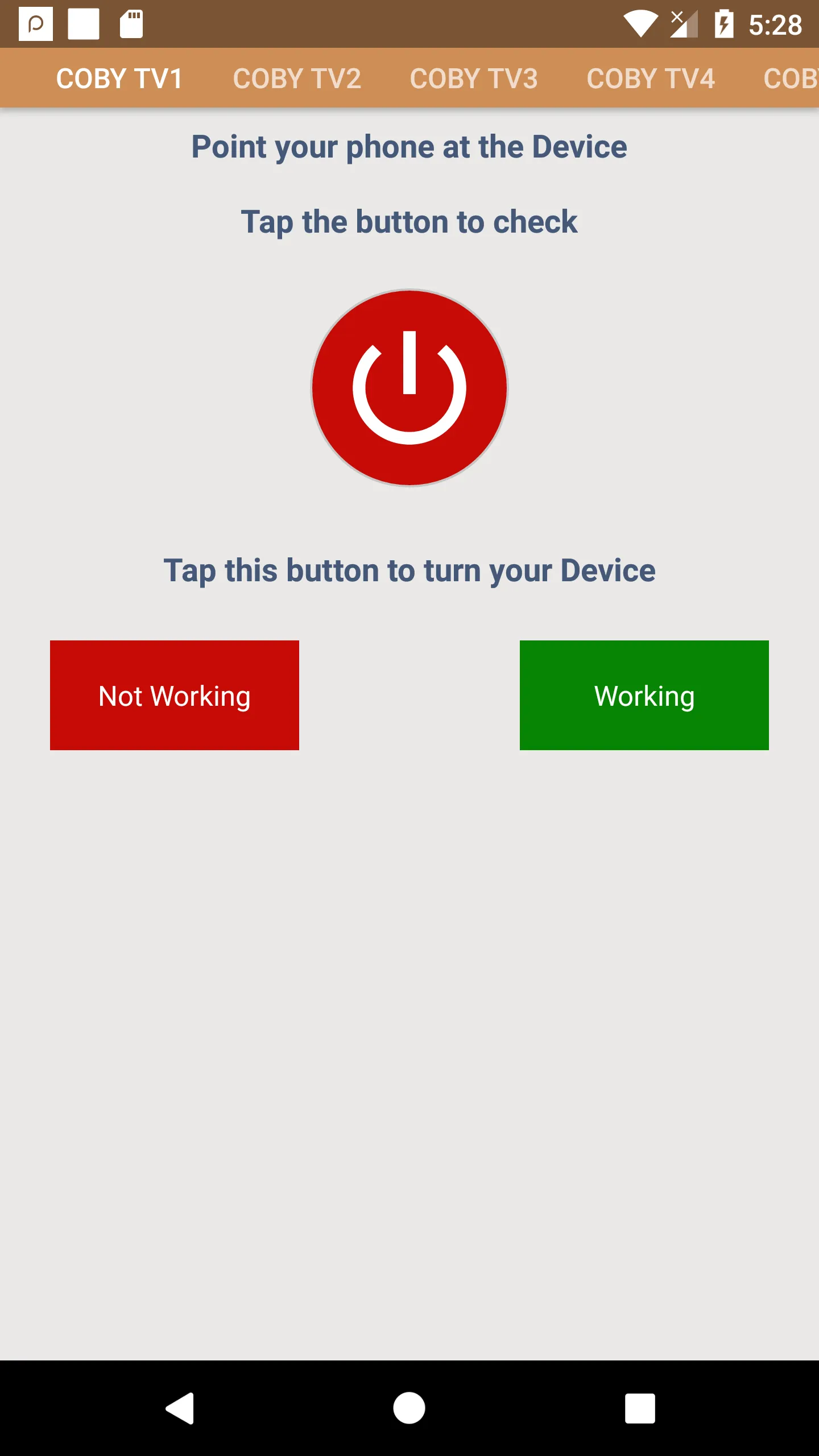 Coby TV Remote | Indus Appstore | Screenshot