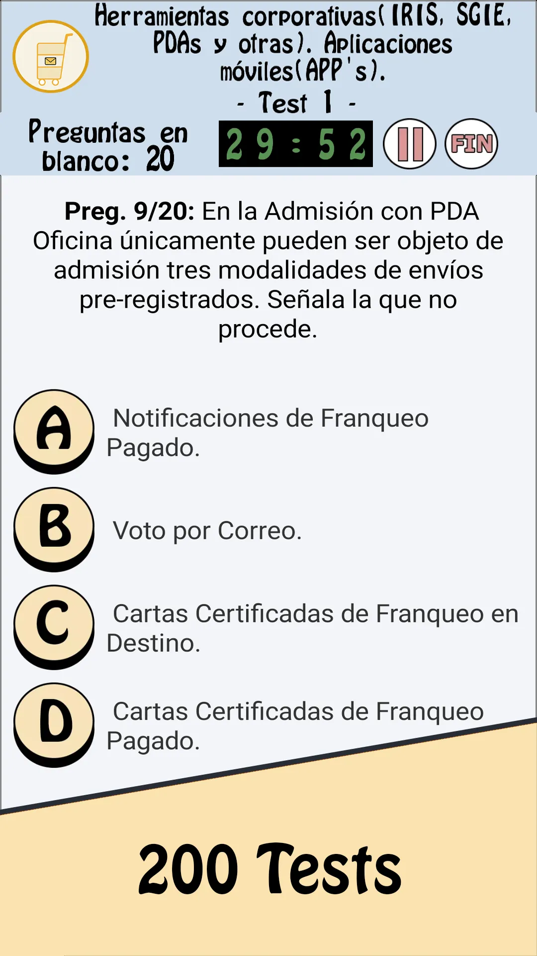 TestOpos Correos 2025 | Indus Appstore | Screenshot