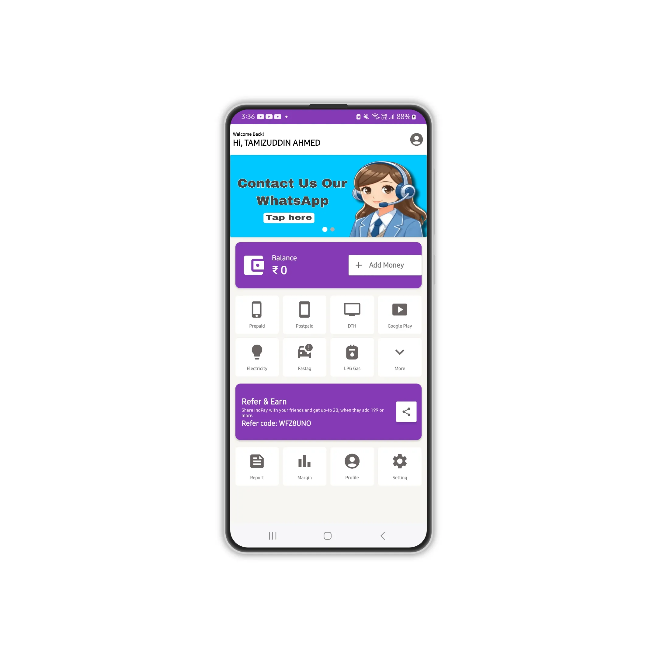 Recharge Commission Eg | Indus Appstore | Screenshot