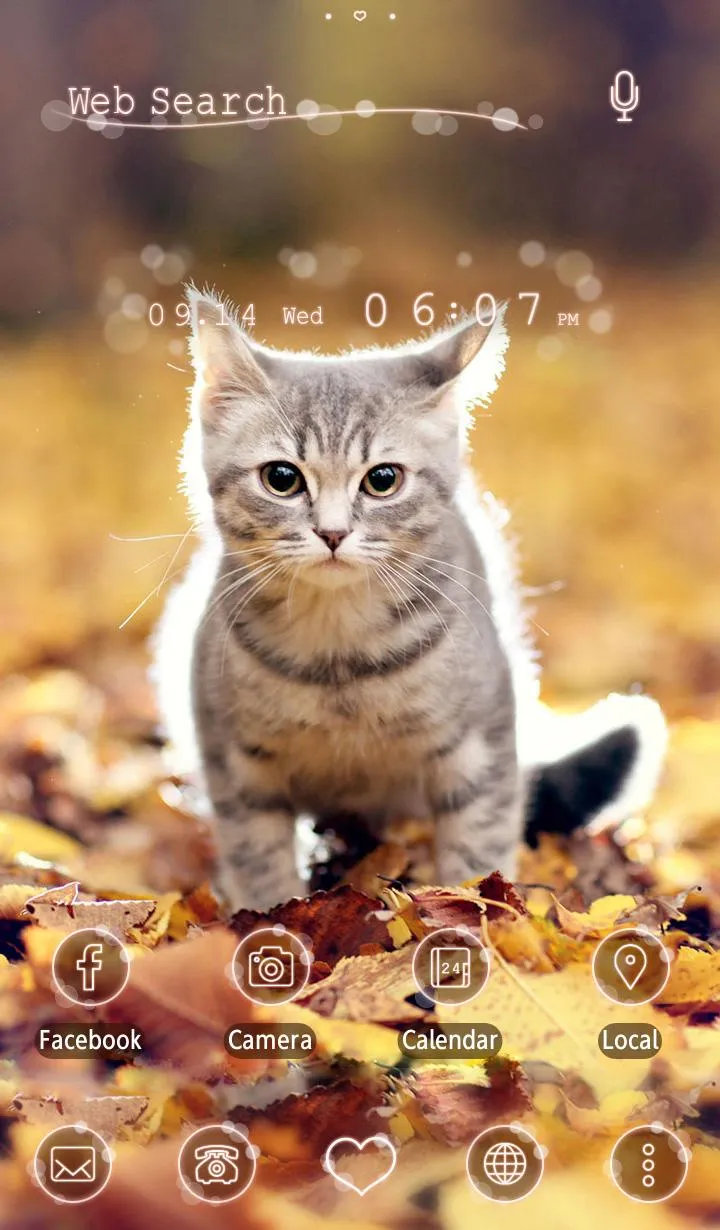 Kitten Autumn Theme +HOME | Indus Appstore | Screenshot