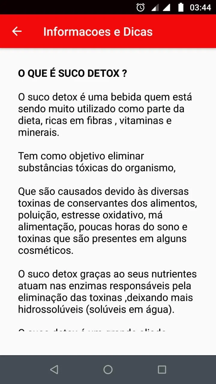 Sucos Detox e Emagrecedor | Indus Appstore | Screenshot