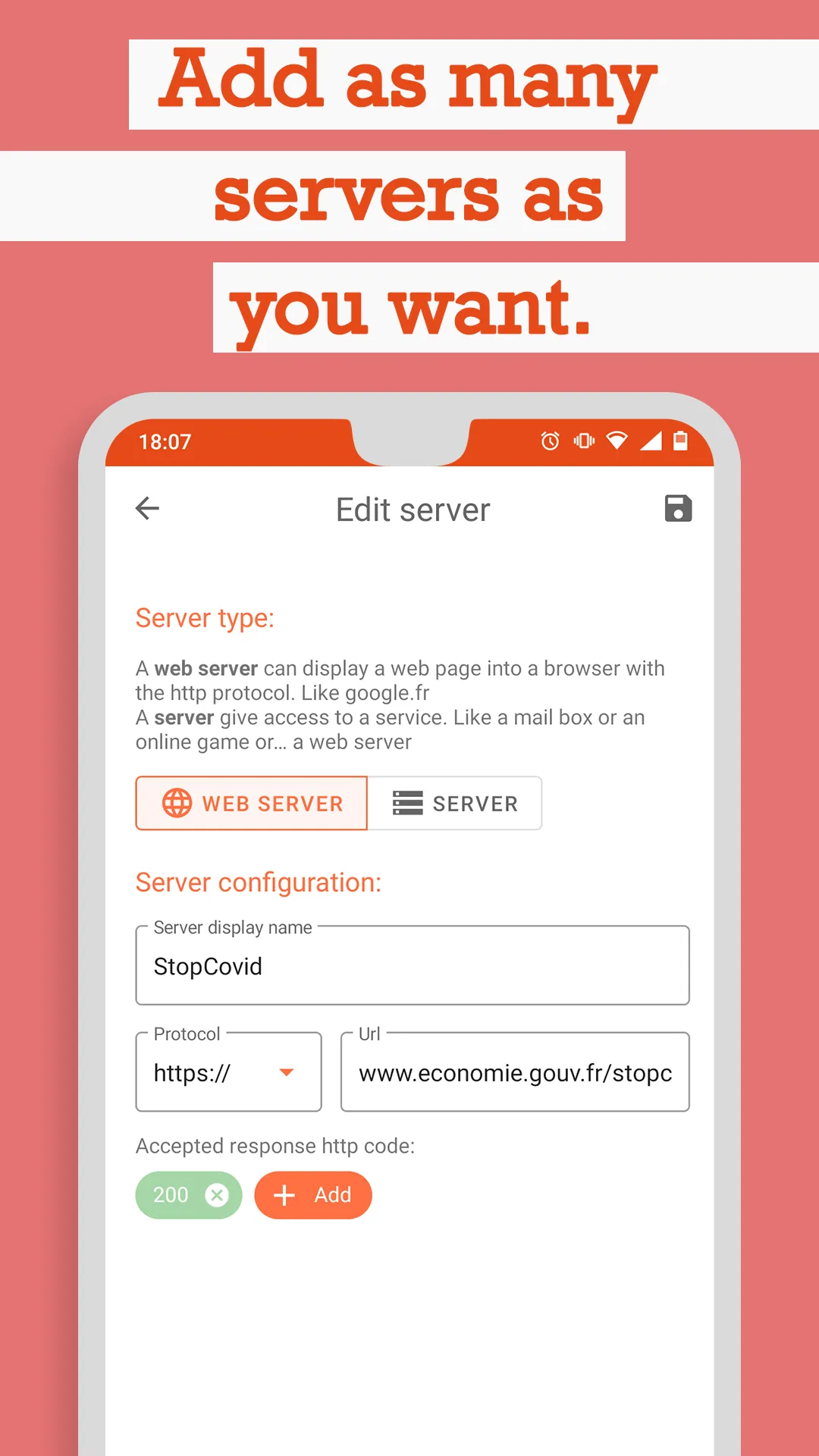 IMSO: server status monitoring | Indus Appstore | Screenshot