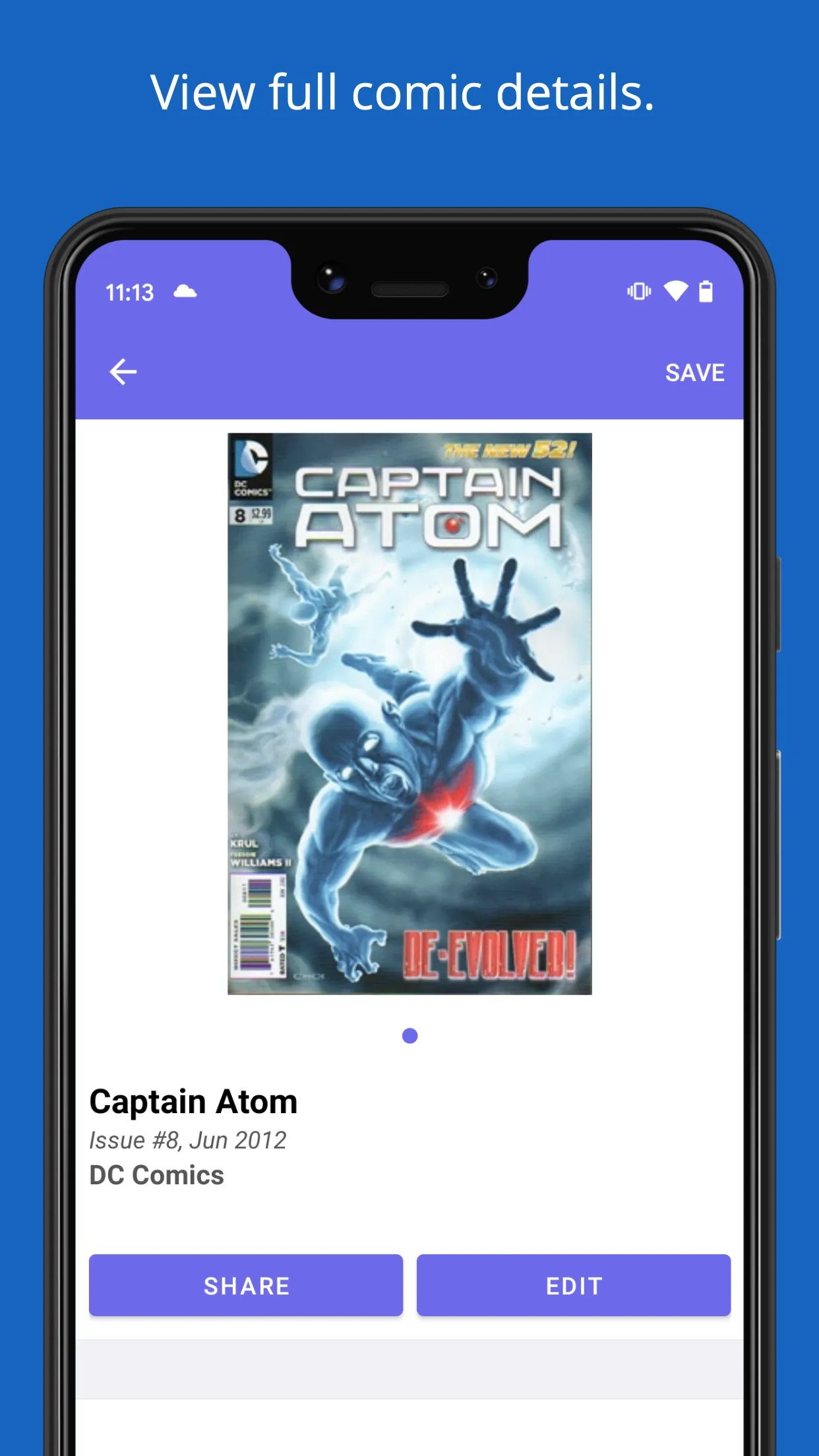 iCollect Comic Books | Indus Appstore | Screenshot