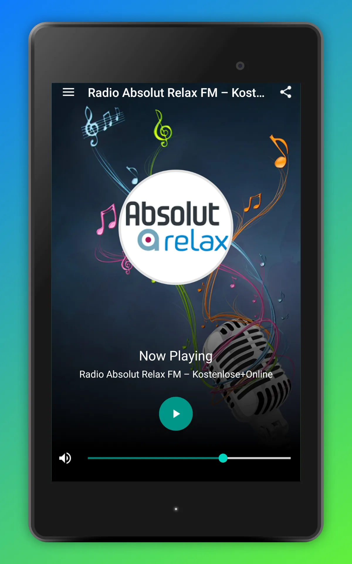 Absolut Relax Radio App Online | Indus Appstore | Screenshot