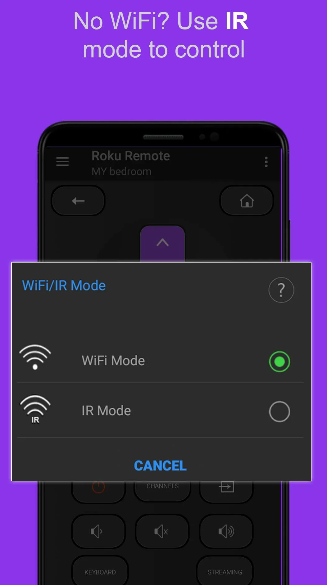 Roku Remote: RoSpikes(WiFi/IR) | Indus Appstore | Screenshot