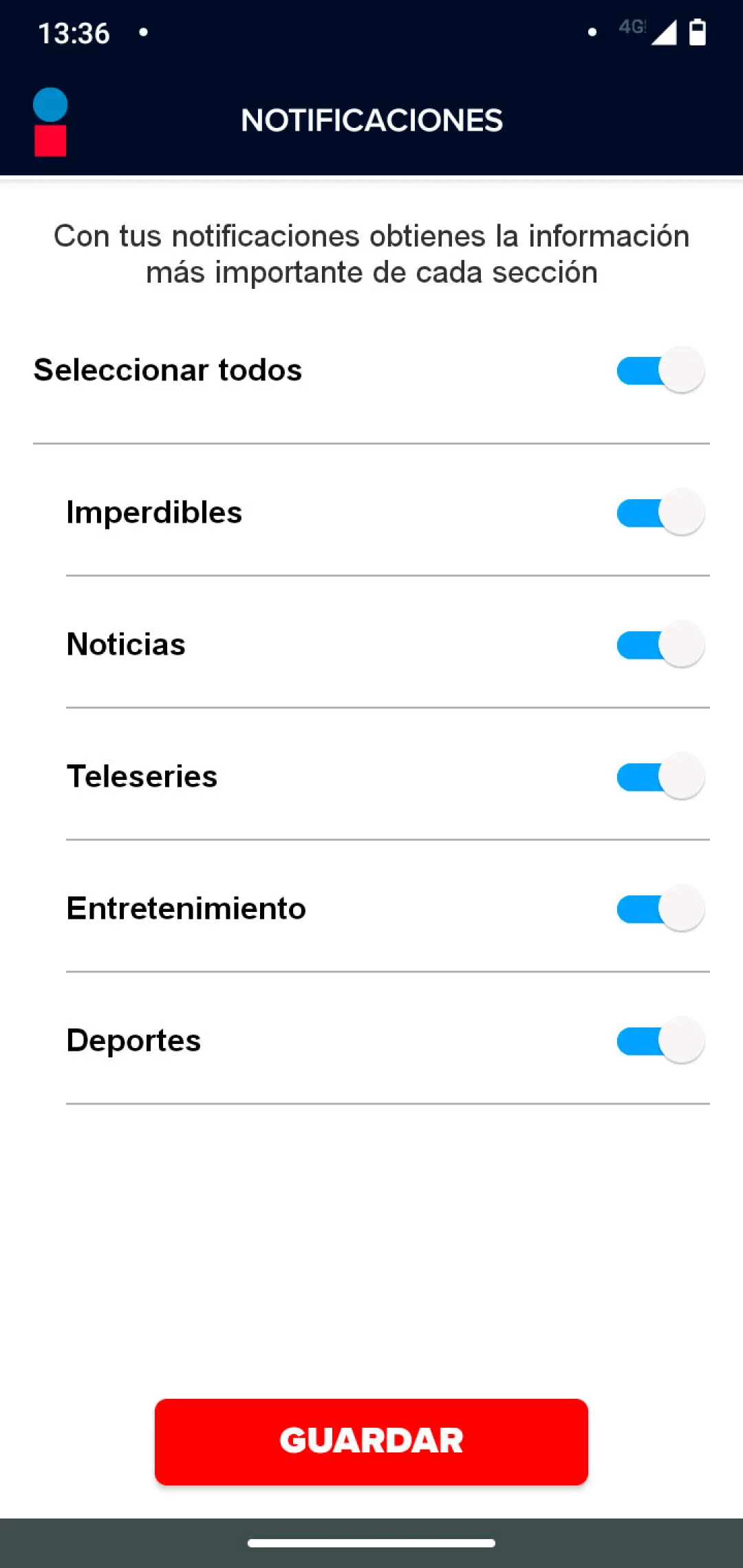 Imagen Televisión | Indus Appstore | Screenshot