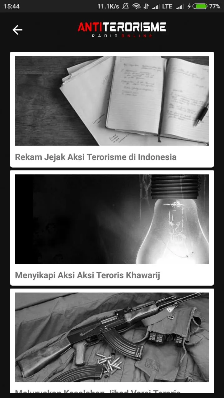 Radio Anti Terorisme | Indus Appstore | Screenshot