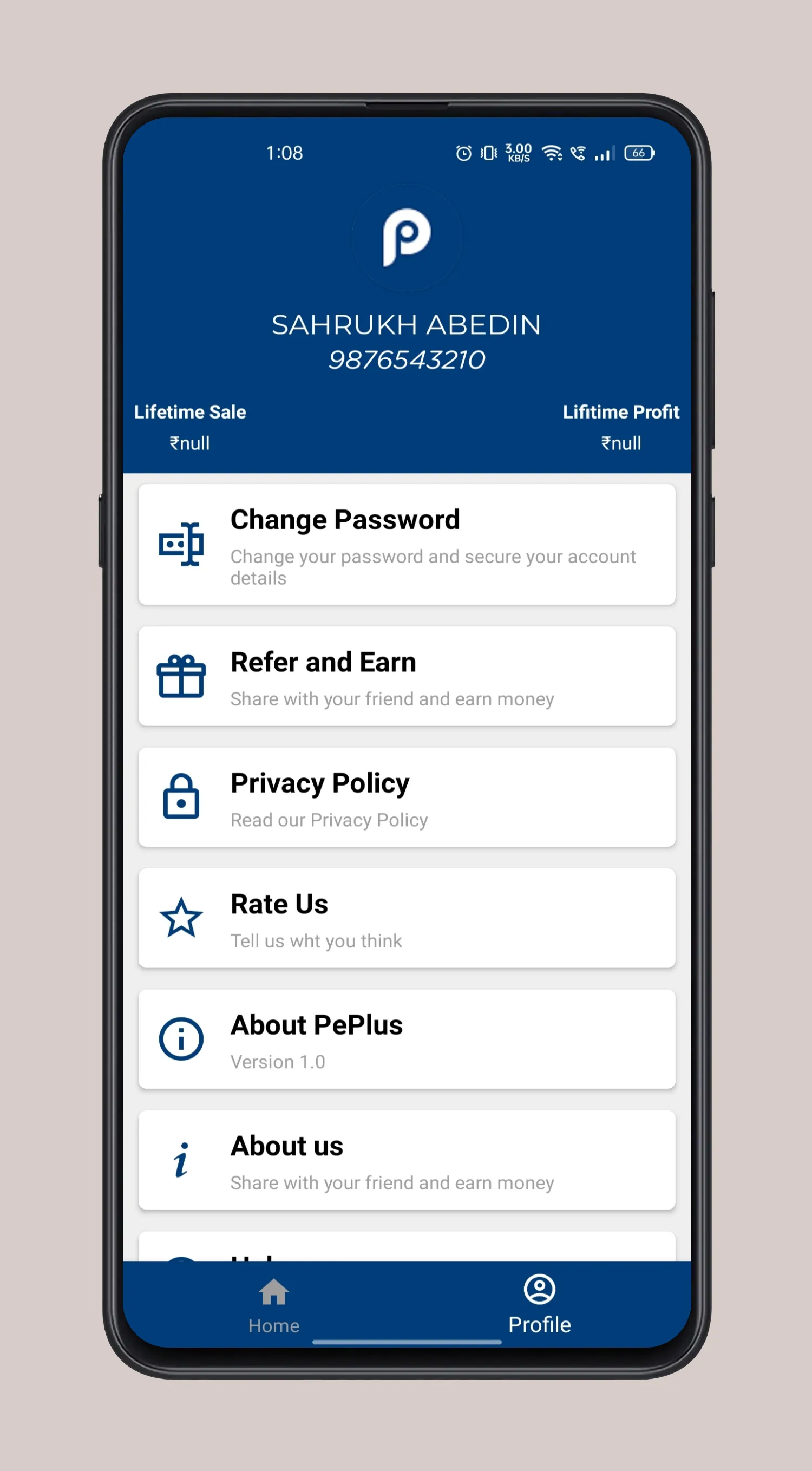 PePlus Recharge Commission App | Indus Appstore | Screenshot