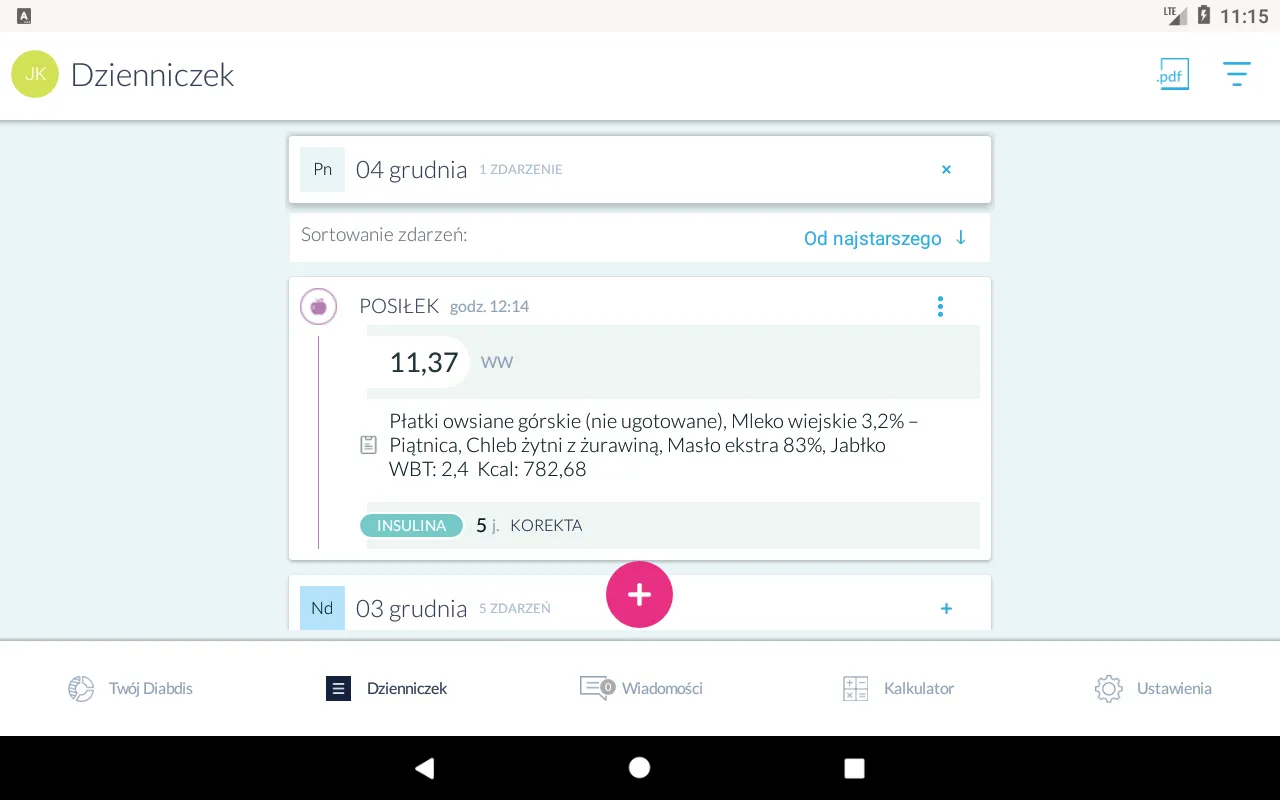 Diabdis -Dzienniczek diabetyka | Indus Appstore | Screenshot