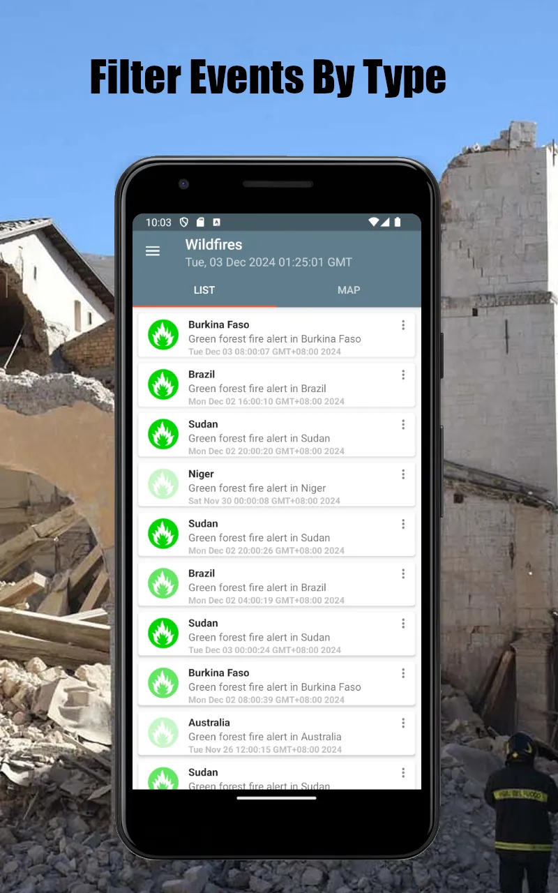 Natural Disaster Monitor | Indus Appstore | Screenshot